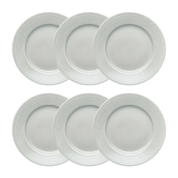 Swedish Grace tallrik 21 cm 6-pack Dimma