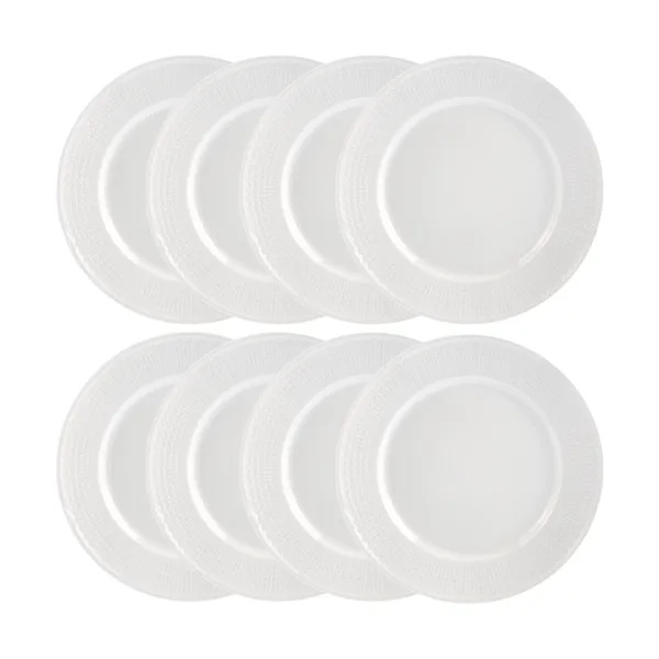 Swedish Grace tallrik Ø27 cm 8-pack - Snö