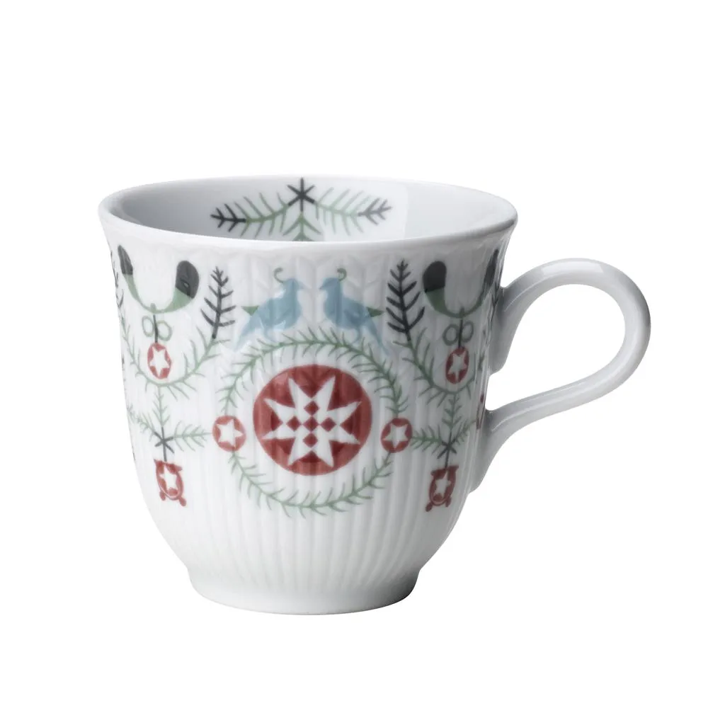 R&ouml;rstrand Swedish Grace Winter gl&oslash;gg krus 10 cl. hvid