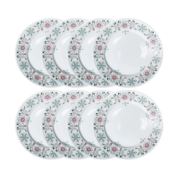 Swedish Grace Winter tallrik Ø27 cm 8-pack