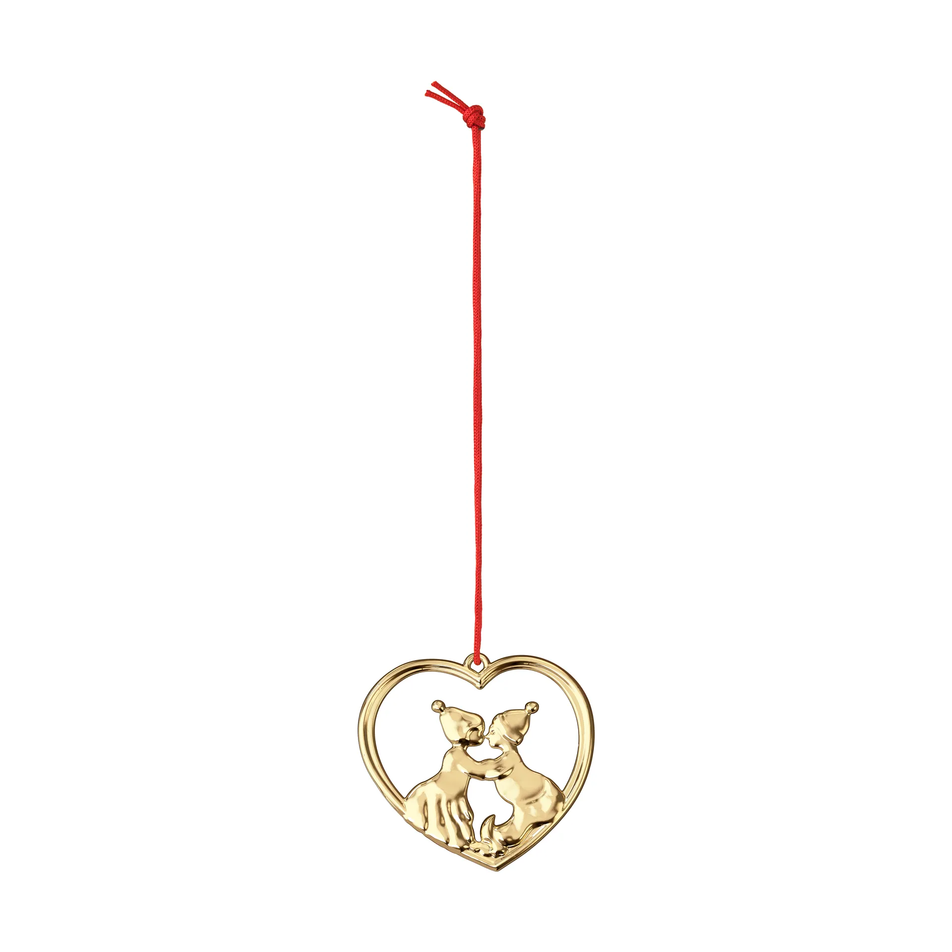 Rosendahl Décoration de Noël Karen Blixen lutins s’embrassant 6,5 cm Doré