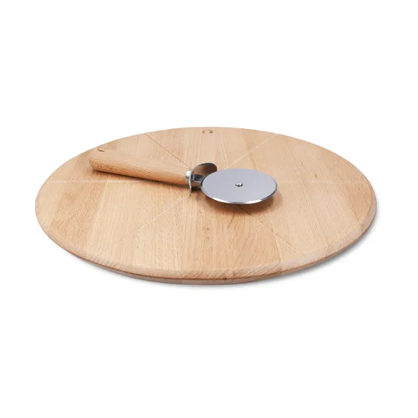 Grand Cru pizzabräda och pizzaskärare, Bok, Ø35 cm