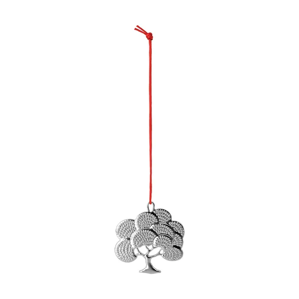 Karen Blixen oak dekorationshänge, Försilvrad, 6 cm