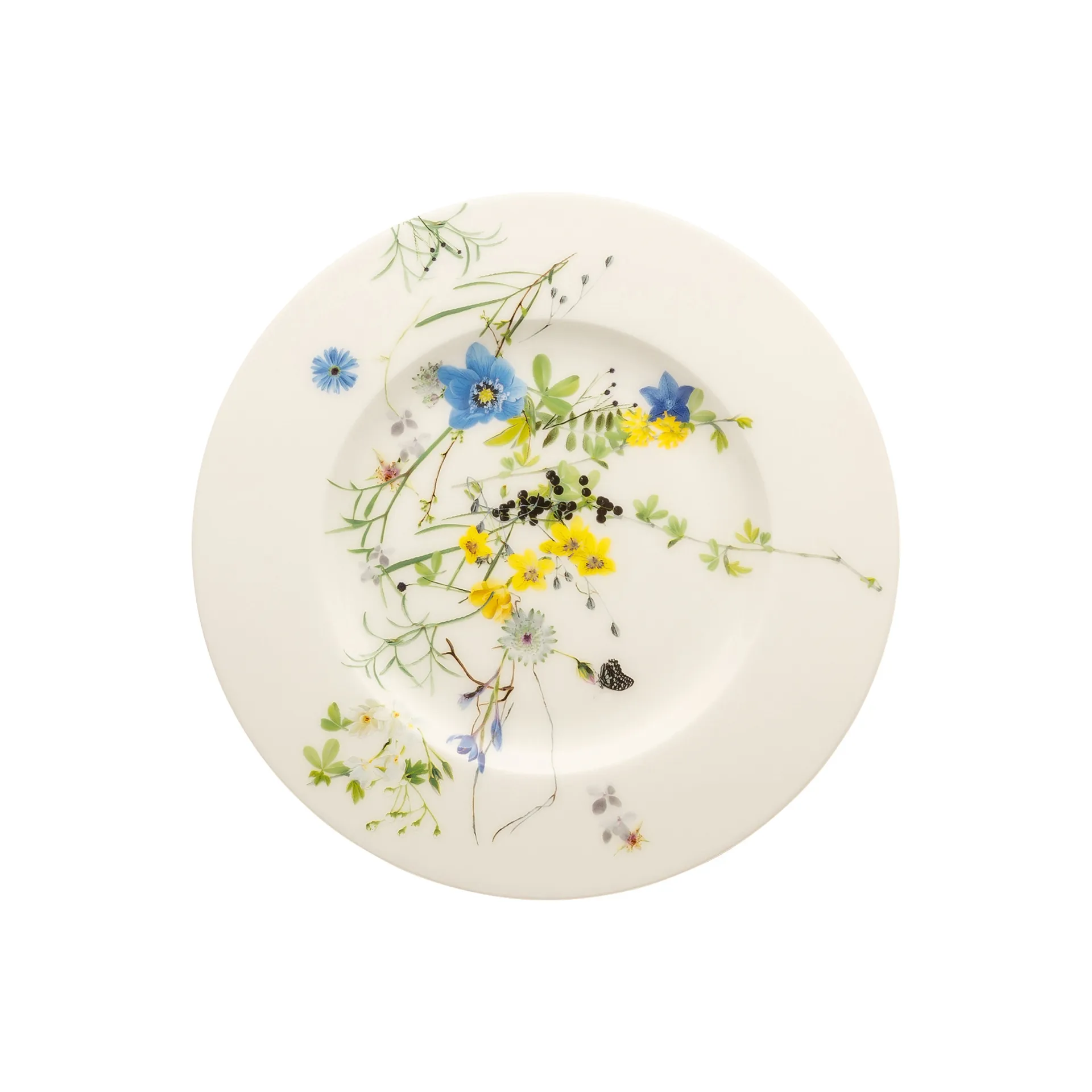 Rosenthal Brillance Fleurs des Alpes tallerken 19 cm Multi