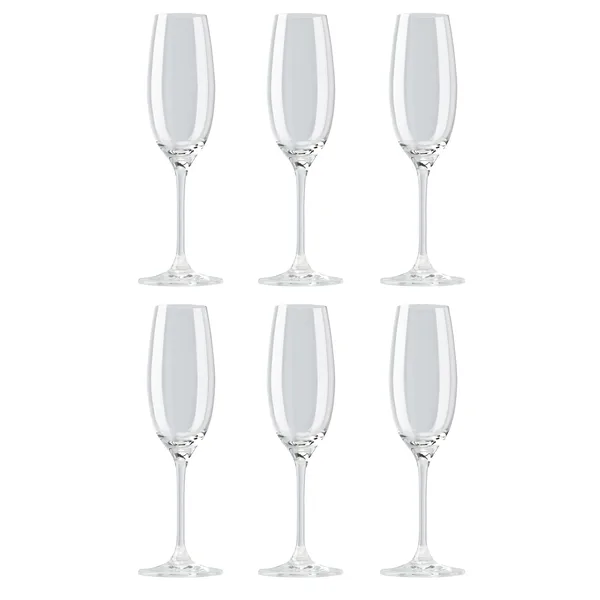DiVino champagneglas 22 cl 6-pack, Klar
