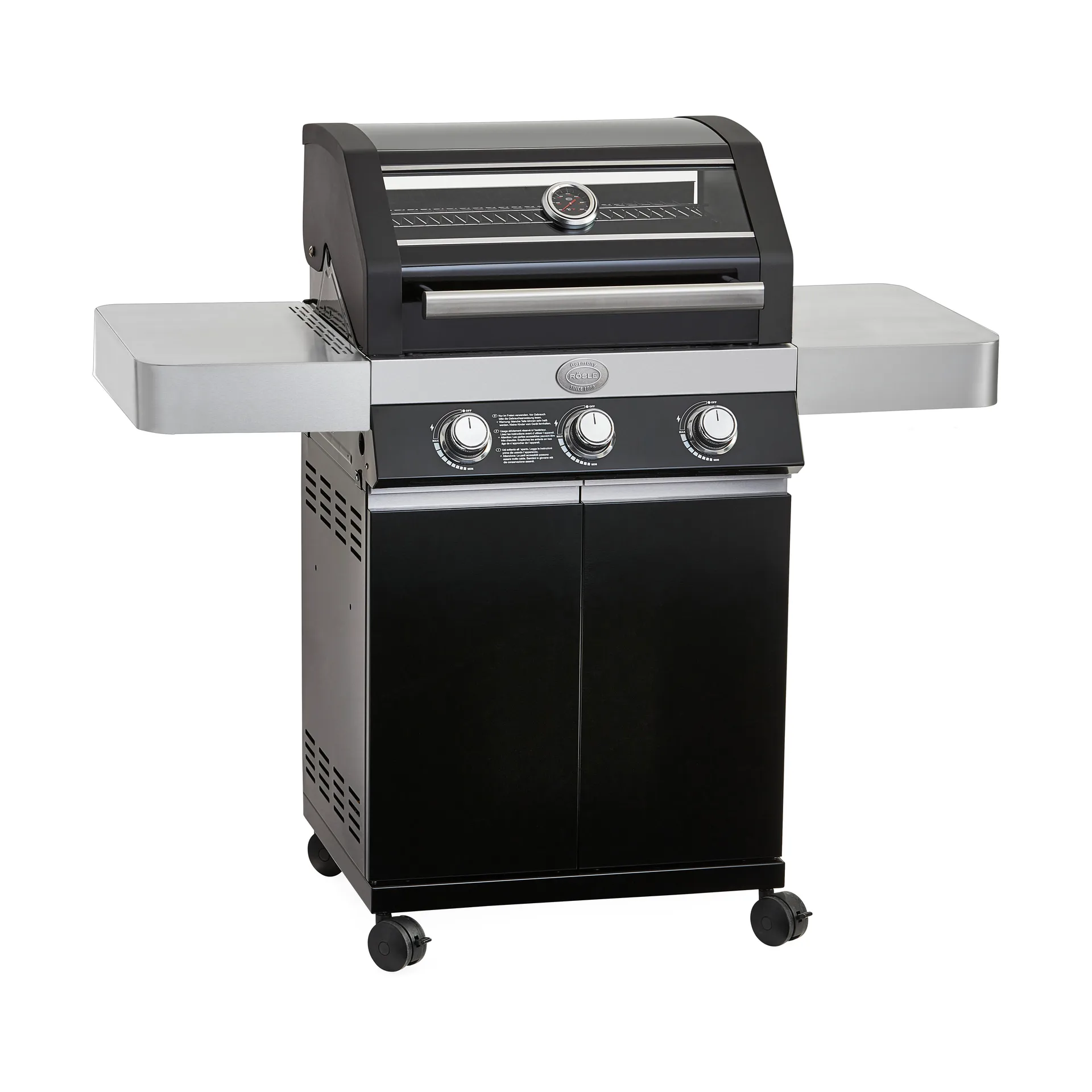 Rösle Videro G3 Pure gasgrill Sort