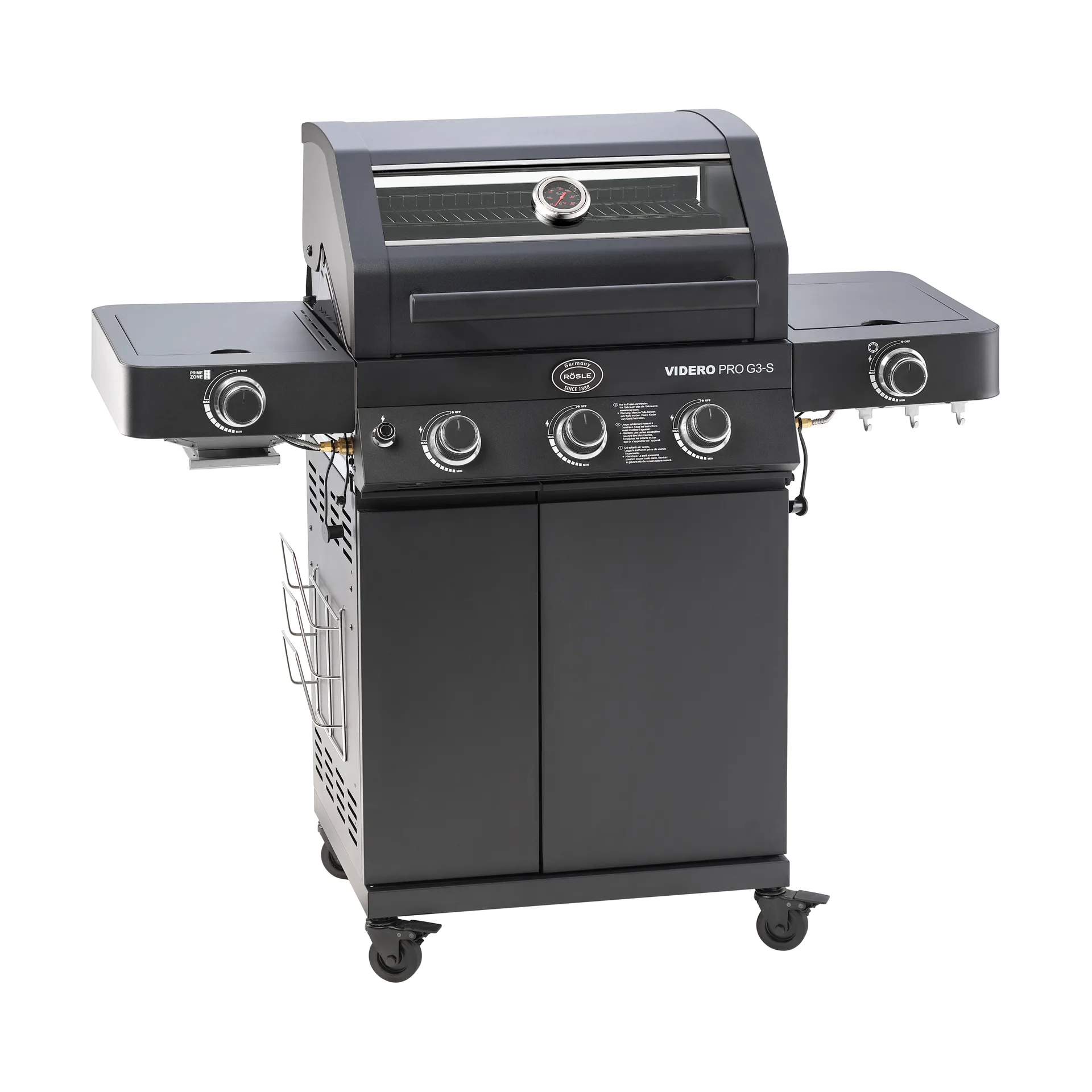 Rösle Videro PRO G3-S Vario+ gasgrill Matsort
