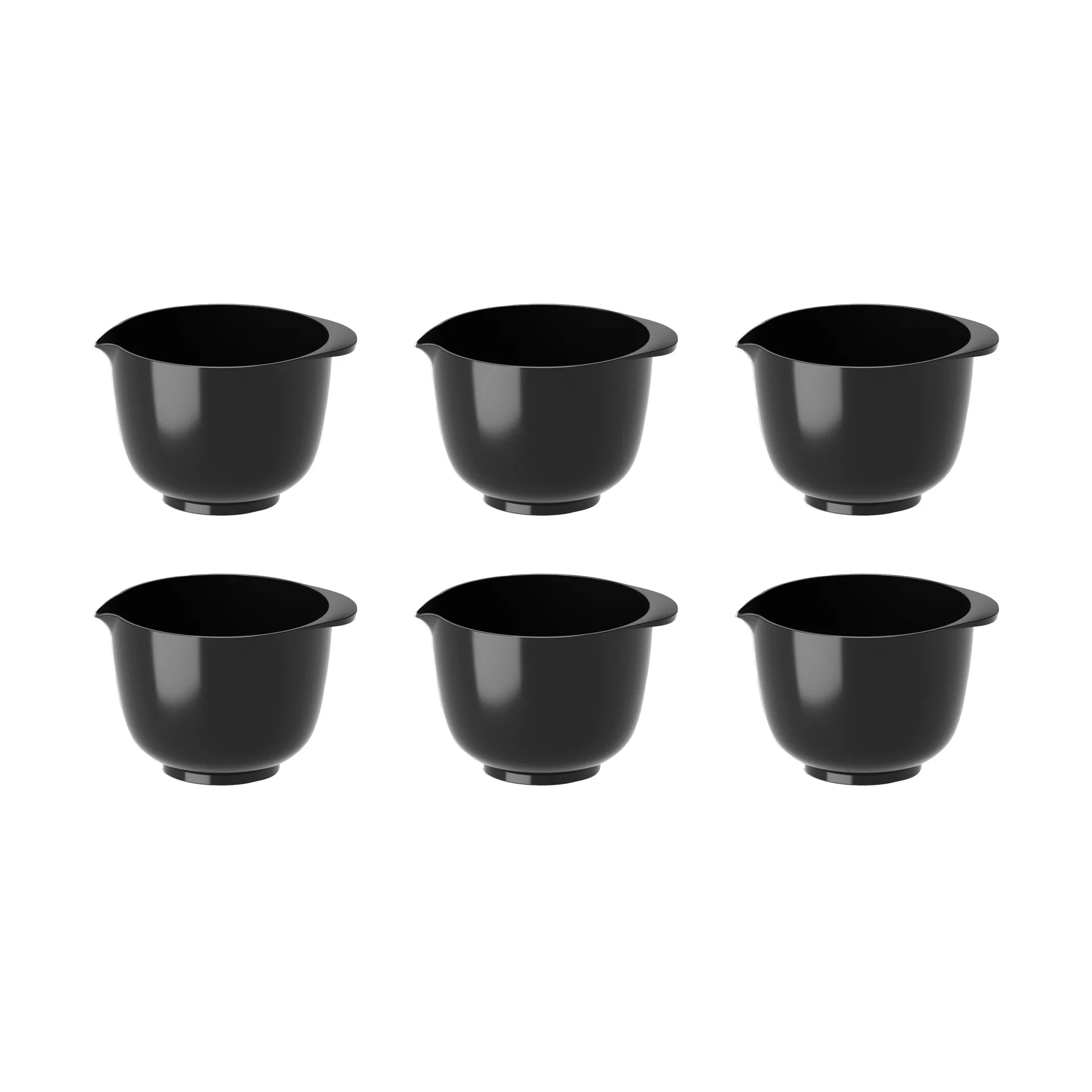 Rosti Margrethe minisk&aring;l 25 ml 6-pack Svart