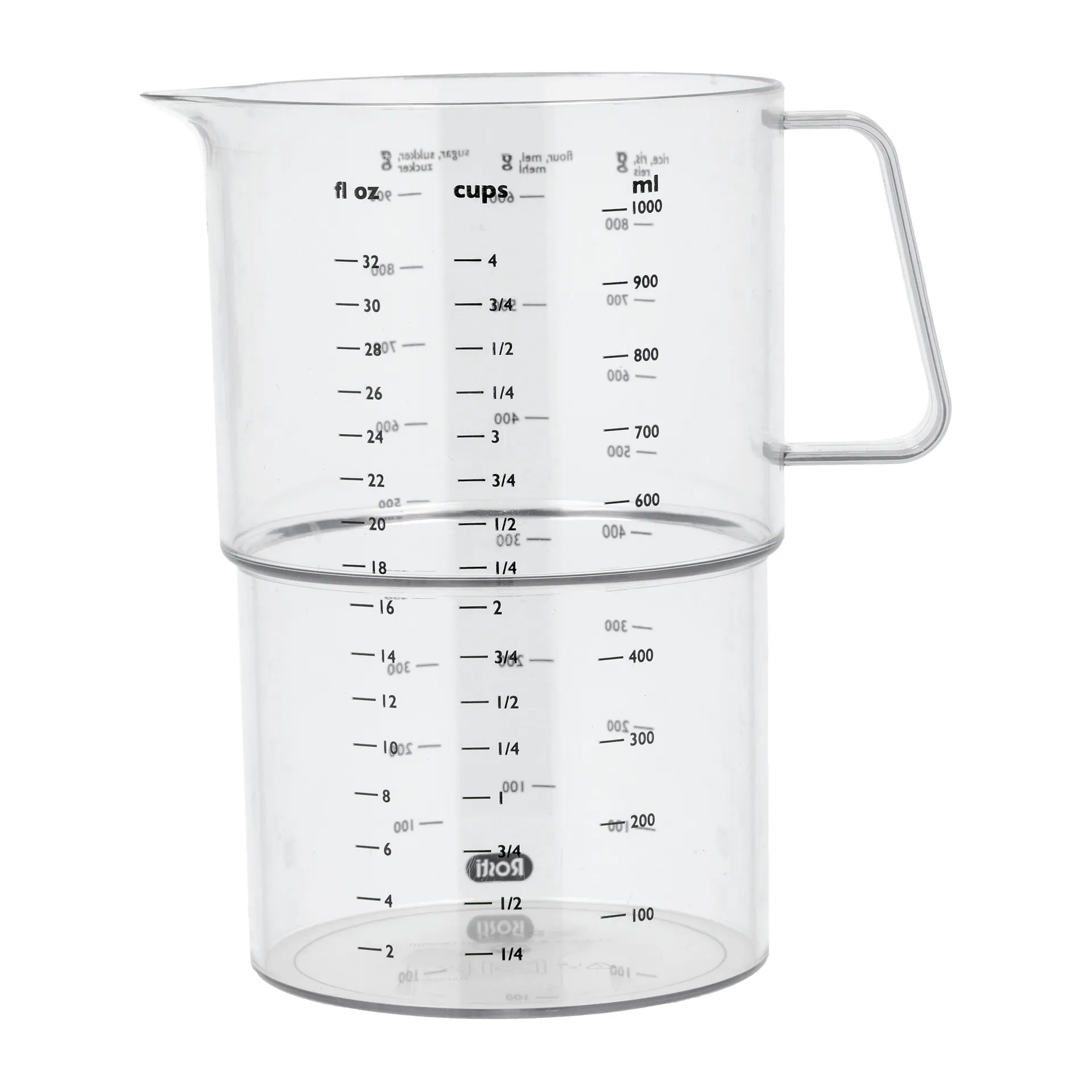 Rosti - Målekande Mensura 1000 ml Klar SAN