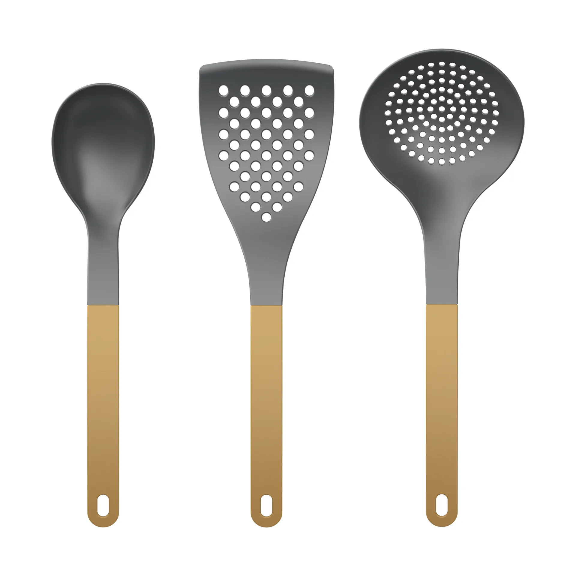 Rosti Ustensiles de cuisine Optima 2, 3 pièces Curry nylon