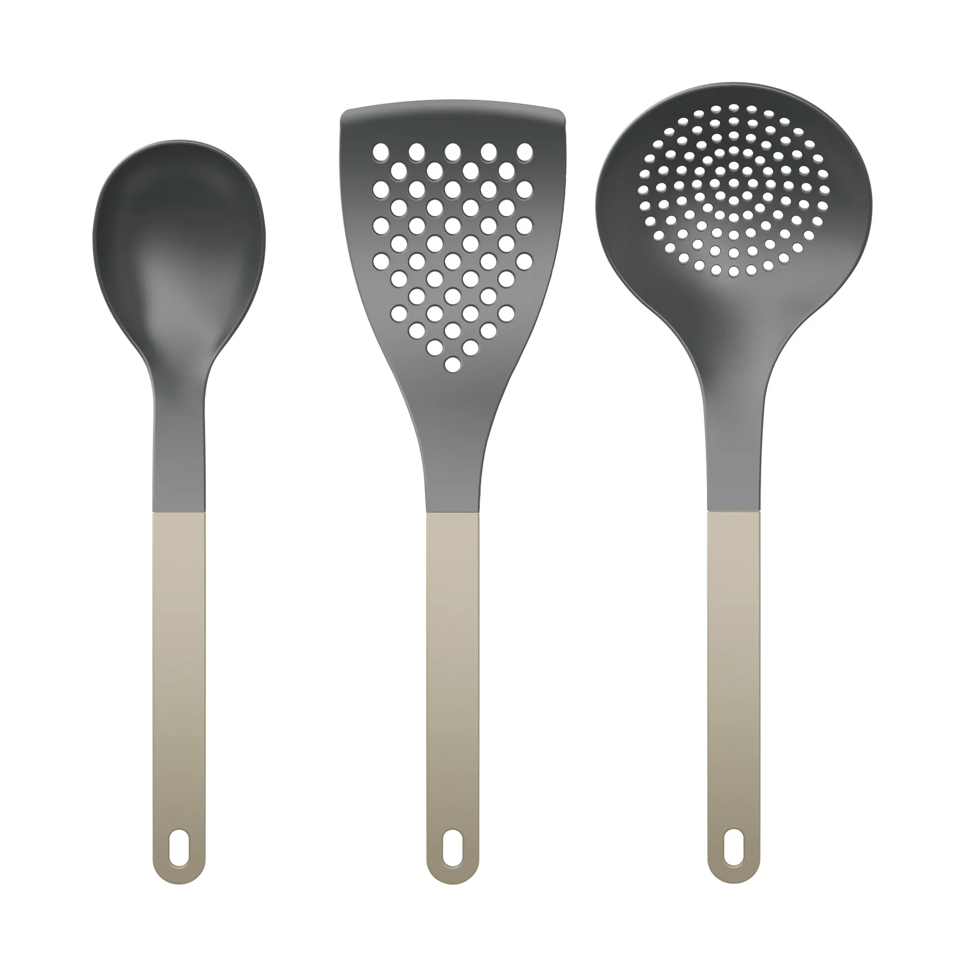 Rosti Ustensiles de cuisine Optima 2, 3 pièces Humus en nylon