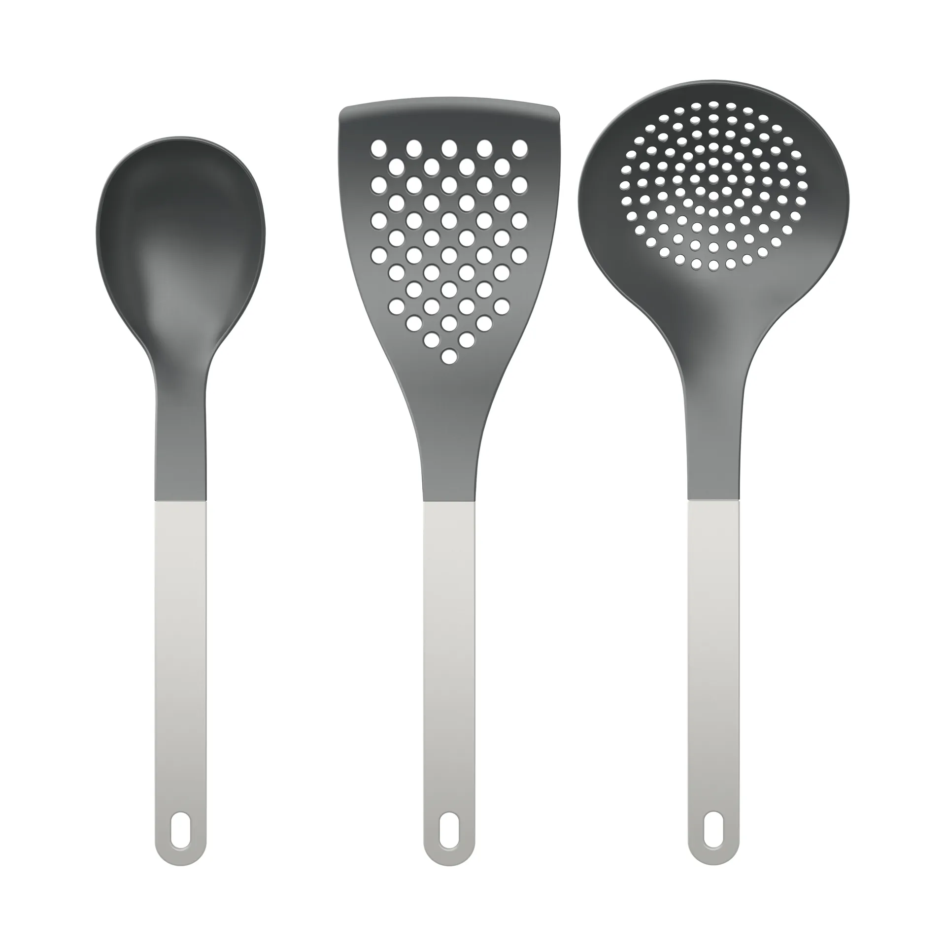 Rosti Ustensiles de cuisine Optima 2, 3 pièces Nylo blanc