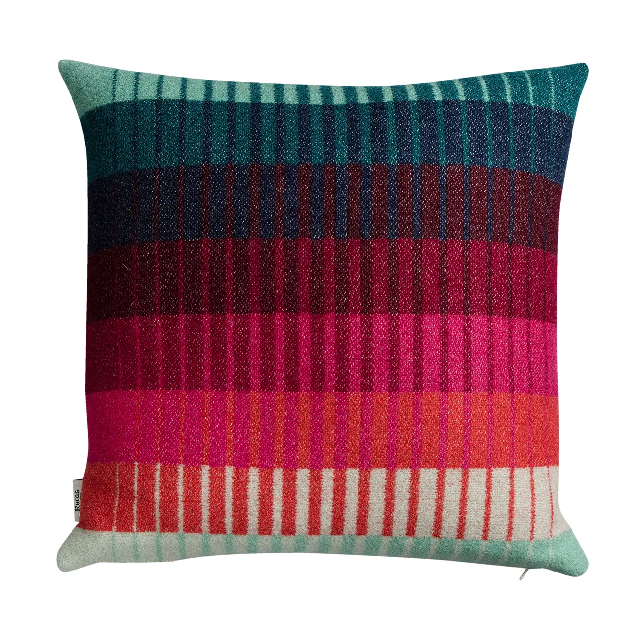 Røros Tweed Coussin Åsmund gradient cm Red-turquoise