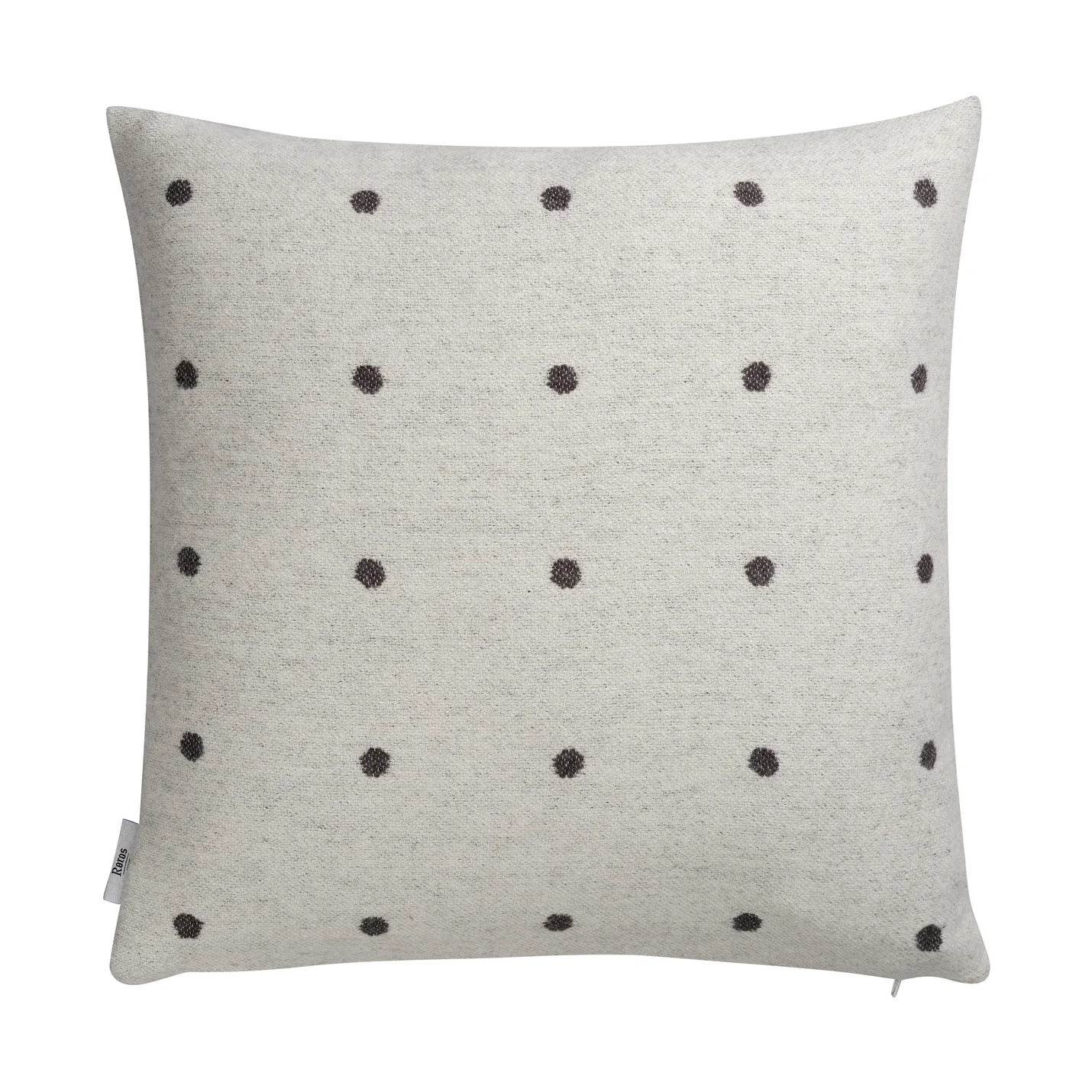 Røros Tweed Coussin Pastille cm Black and white