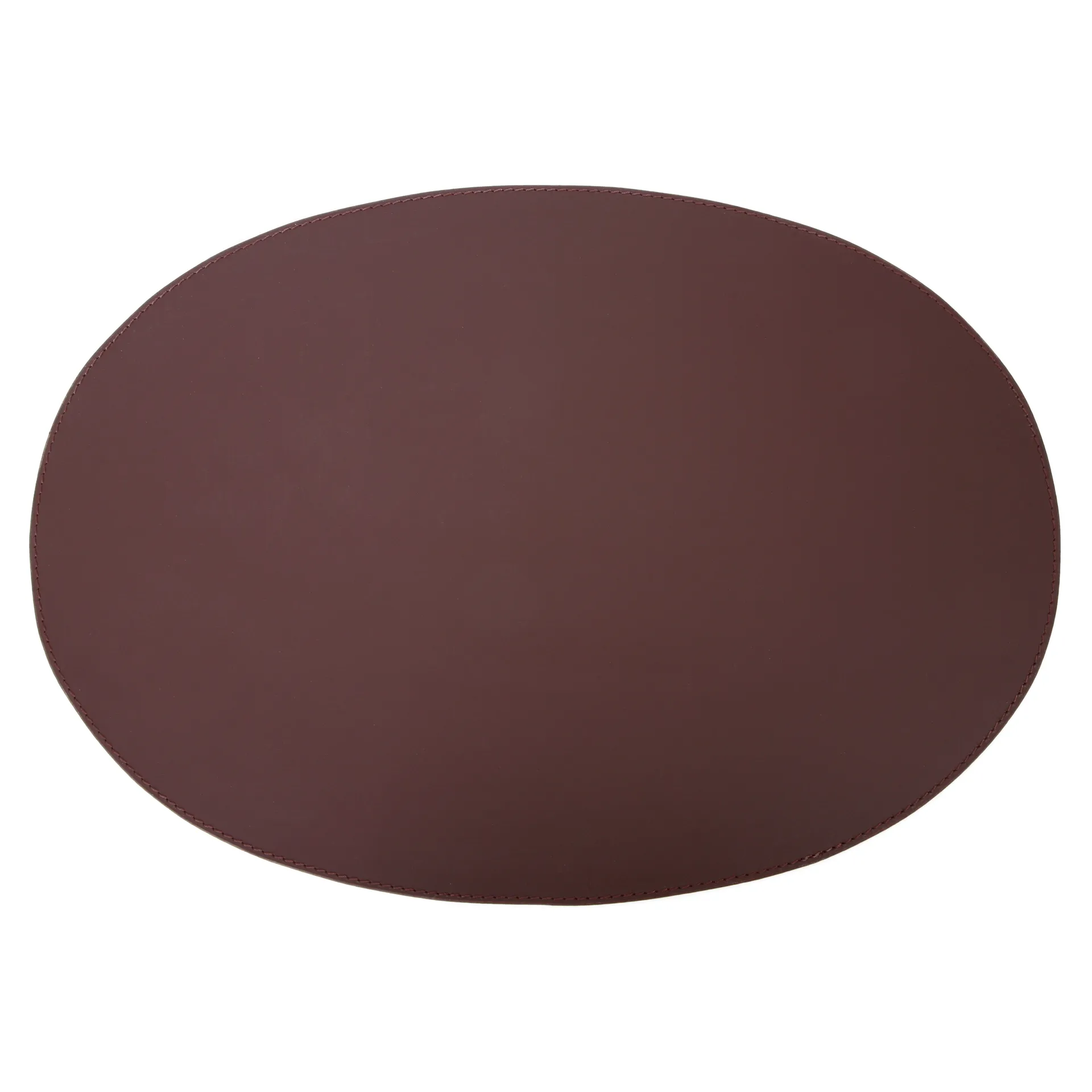 Ørskov Ørskov dækkeserviet læder oval 47x34 cm Brun