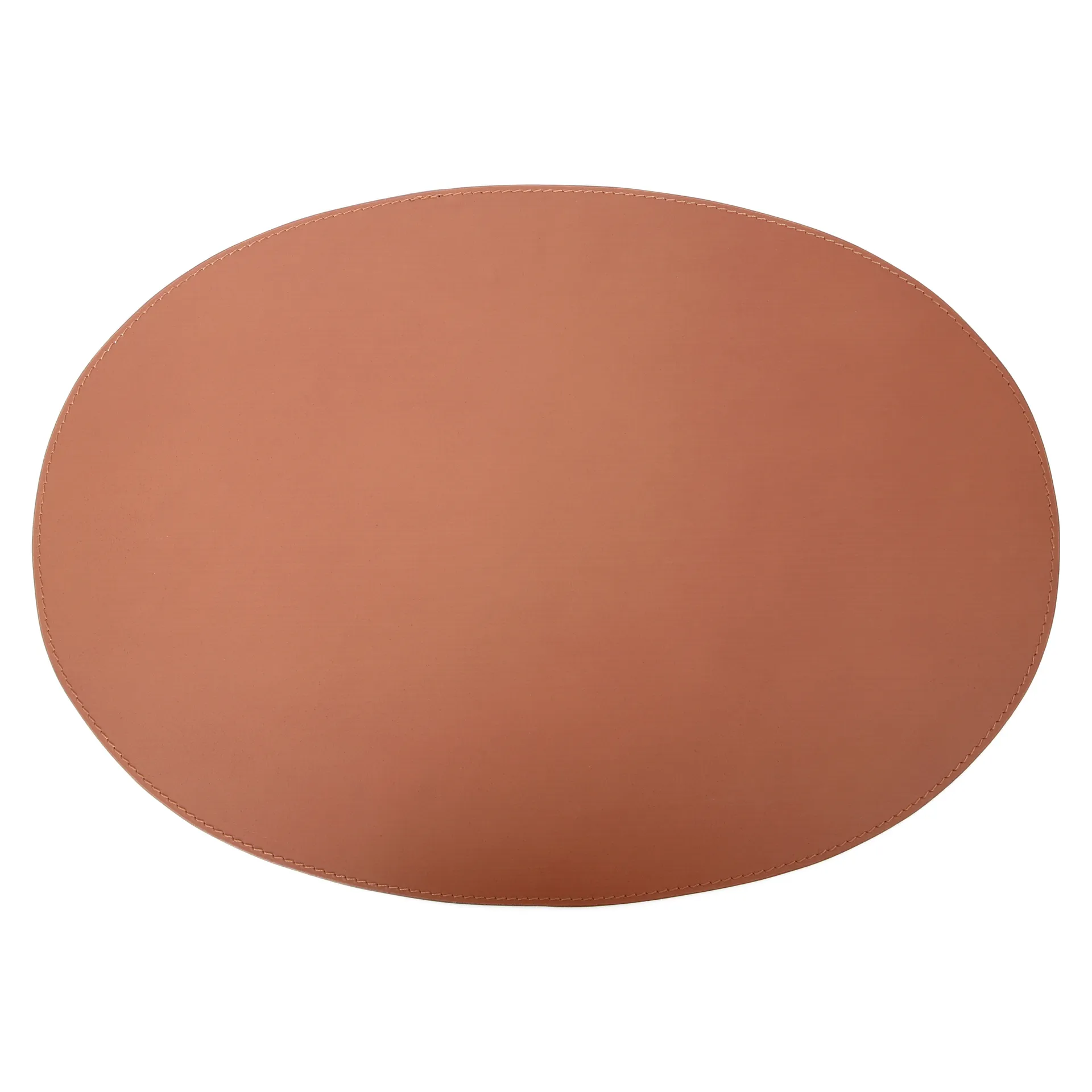 Ørskov Ørskov dækkeserviet læder oval 47x34 cm Cognac