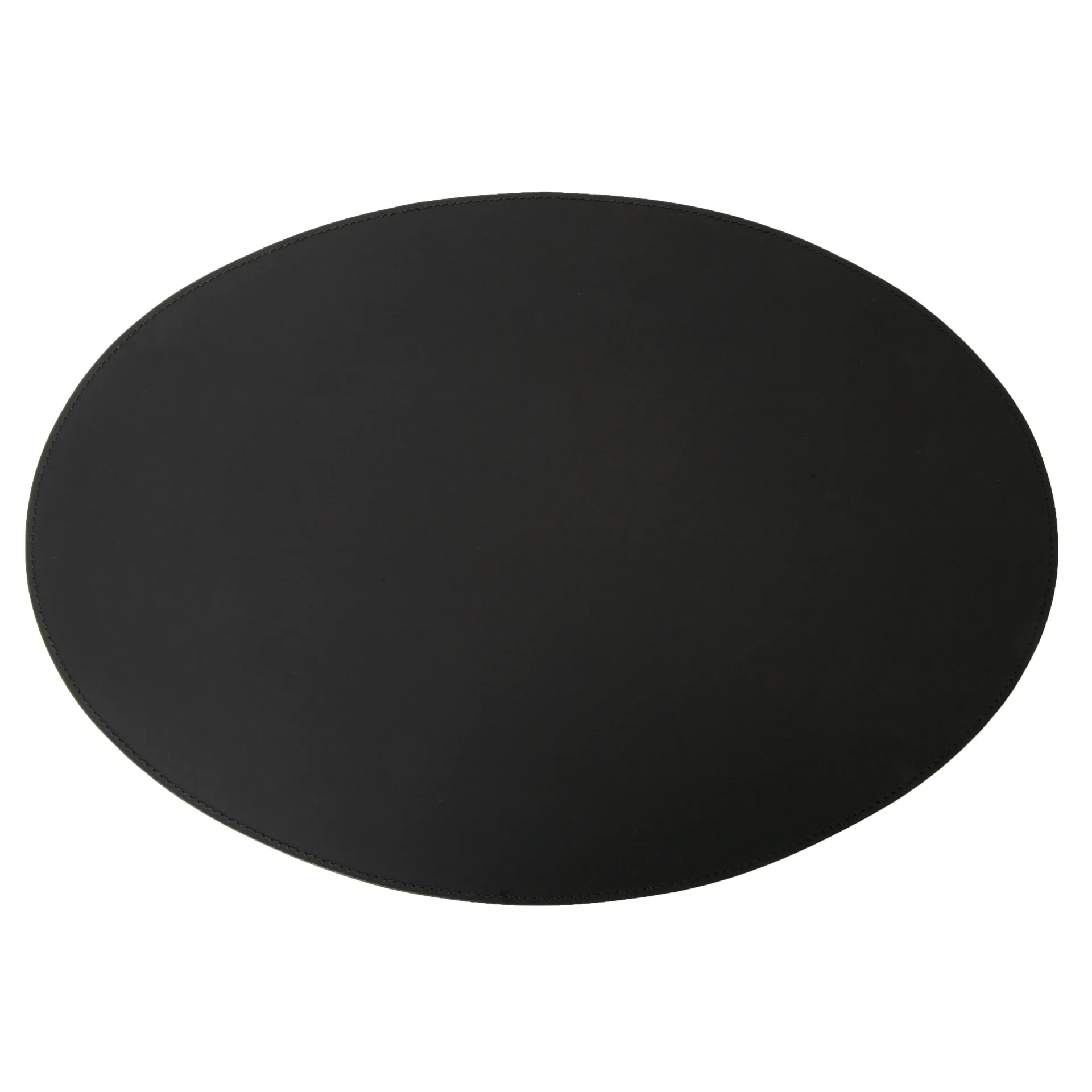 Ørskov Ørskov dækkeserviet læder oval 47x34 cm Sort