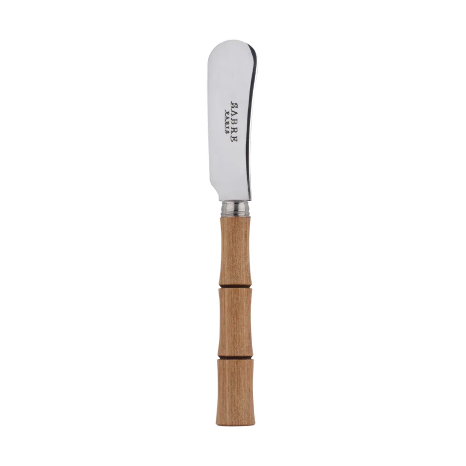SABRE Paris Bamboo shape smørkniv 14 cm Light wood laminated