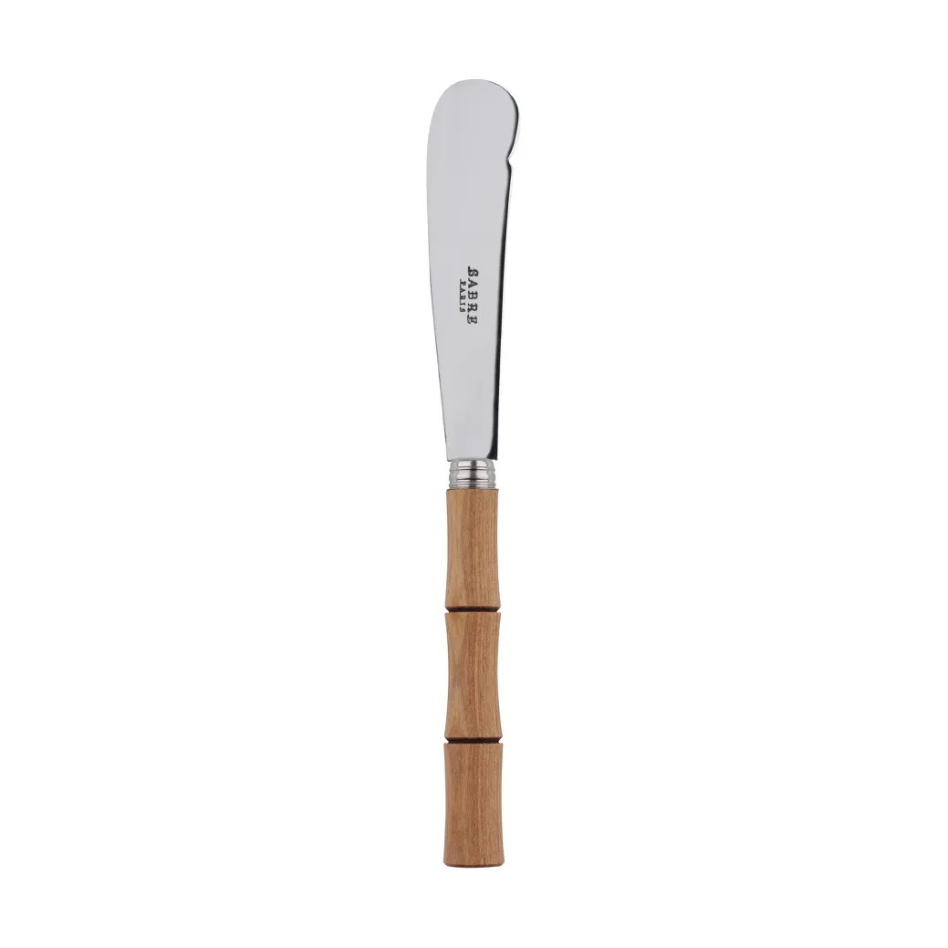 SABRE Paris Bamboo shape smørkniv 16 cm Light wood lamineret