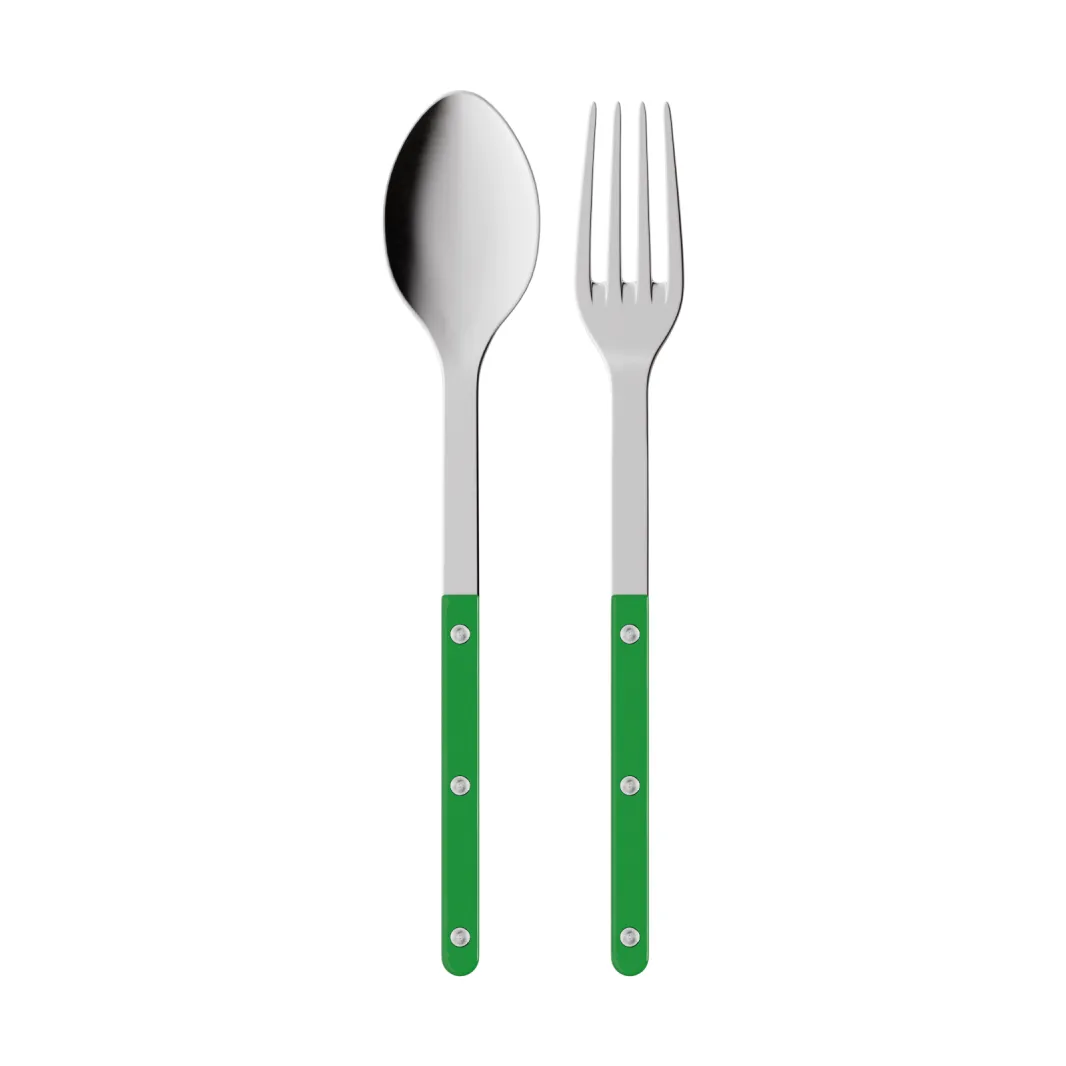 SABRE Paris Bistrot solid serveringsbestik 2 dele Garden green