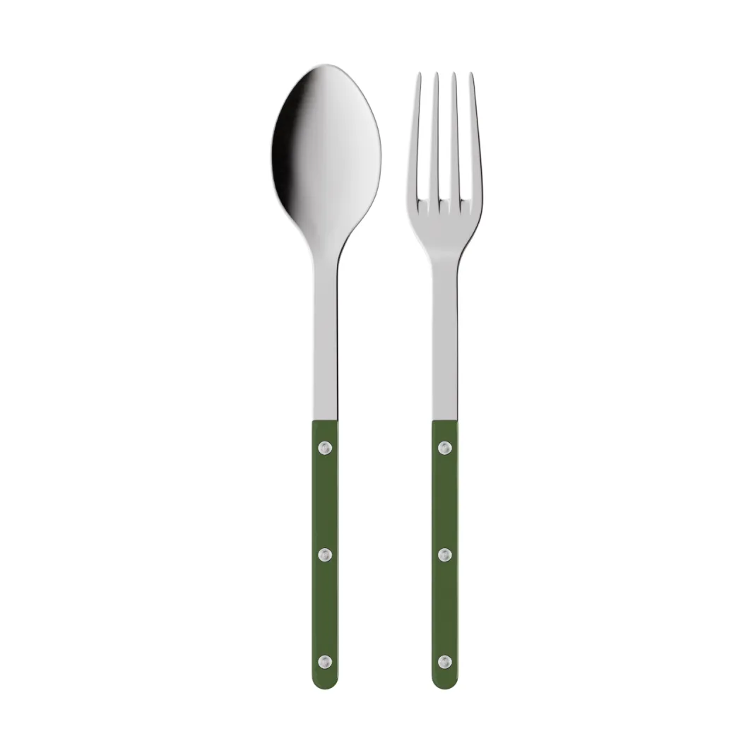SABRE Paris Bistrot solid serveringsbestik 2 dele Green