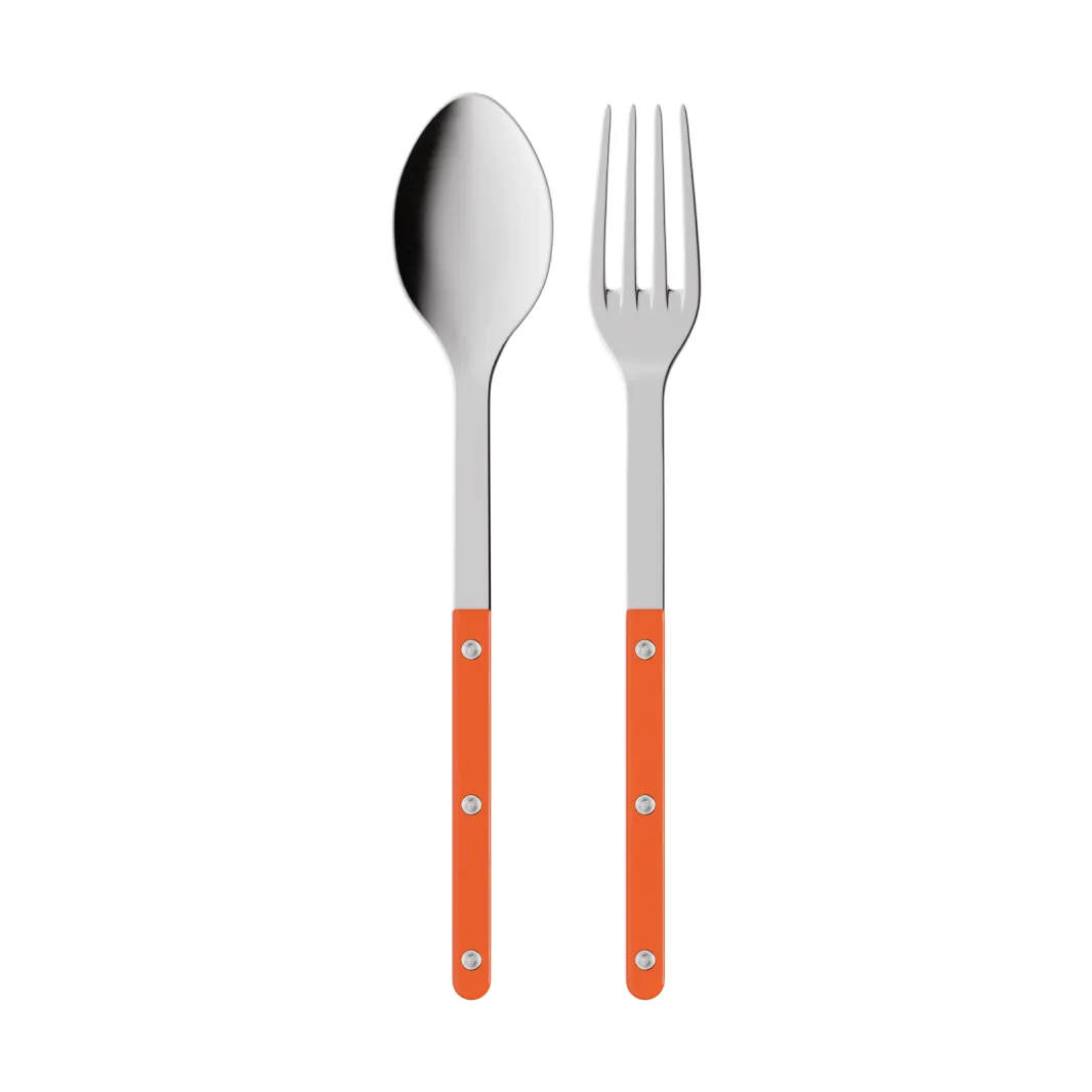 SABRE Paris Bistrot solid serveringsbestik 2 dele Orange
