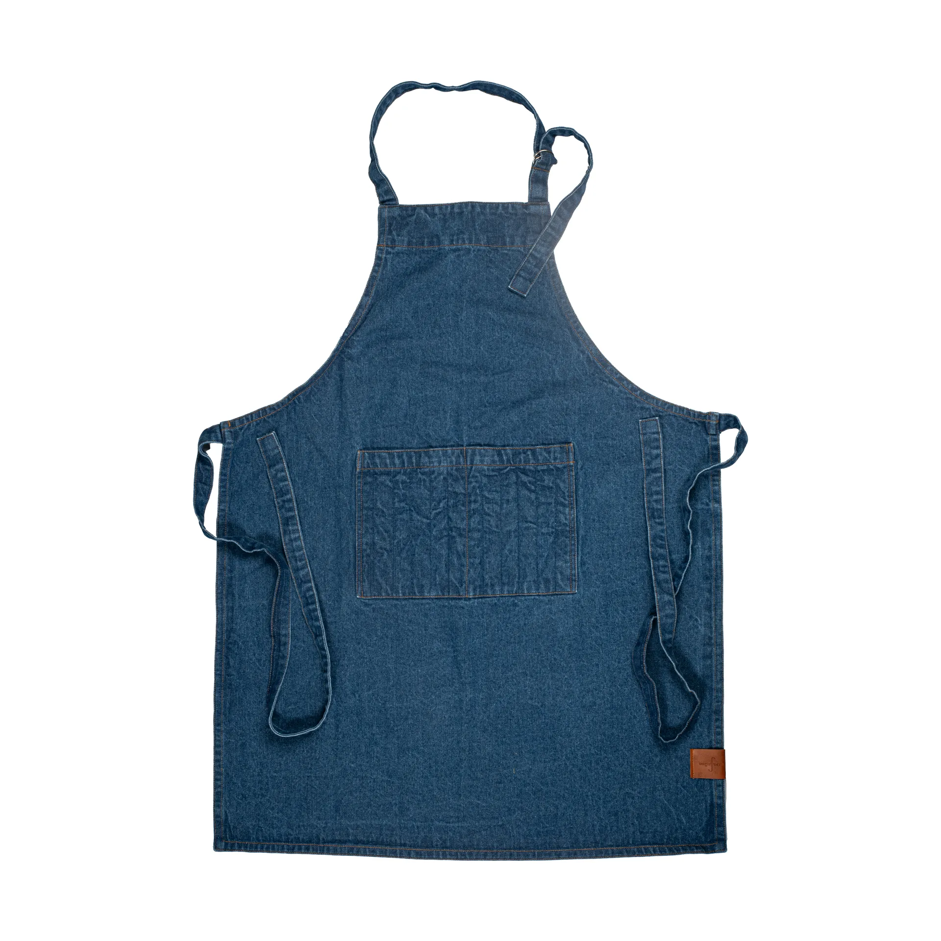 Sagaform Aron denim forklæde 70x90 cm Blå