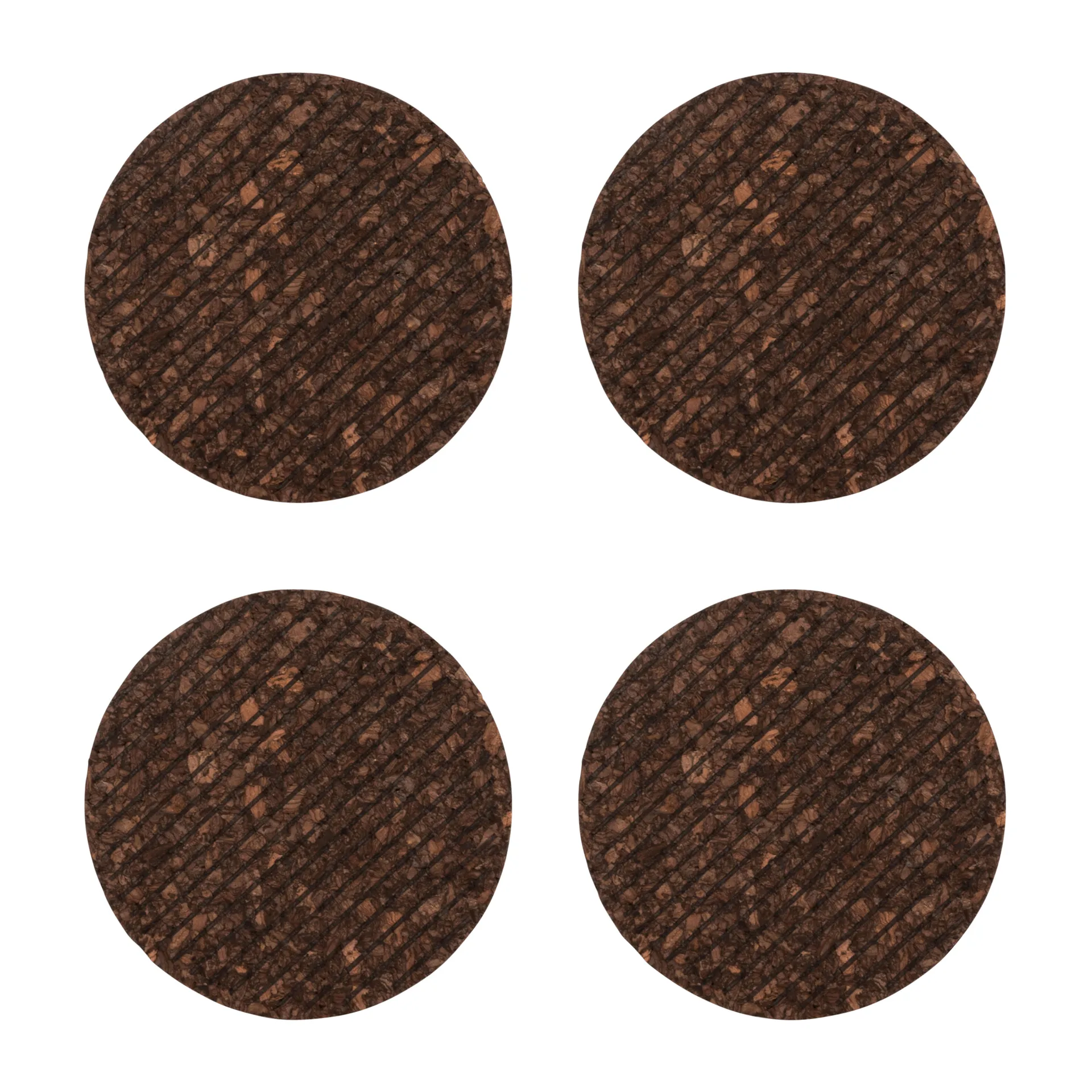 Sagaform Dante coasters i kork 4-pak Brun