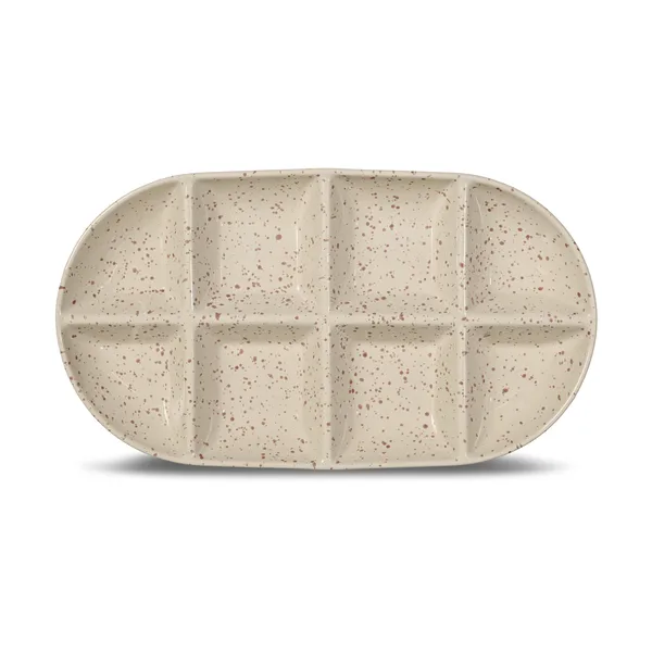 Ditte serveringsfat stor 20x36 cm, Beige