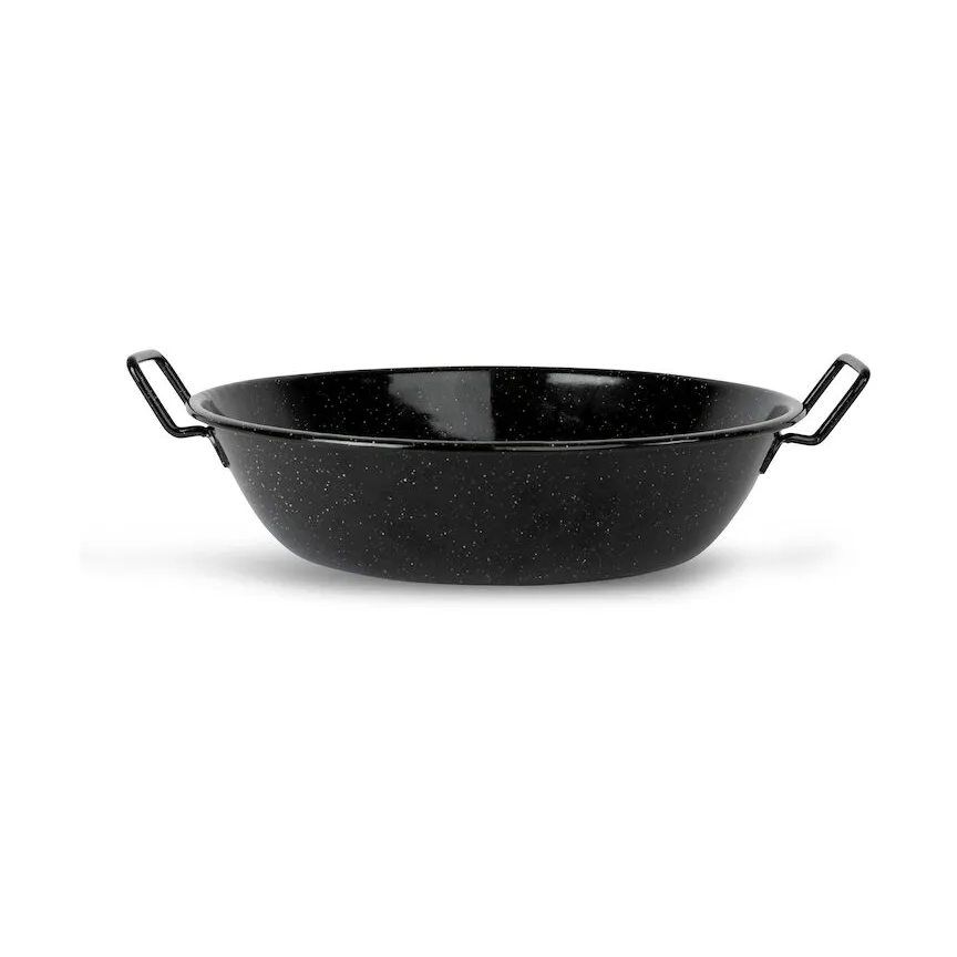 Sagaform Doris emaljeret wokpande medium Ø31,5 cm Sort