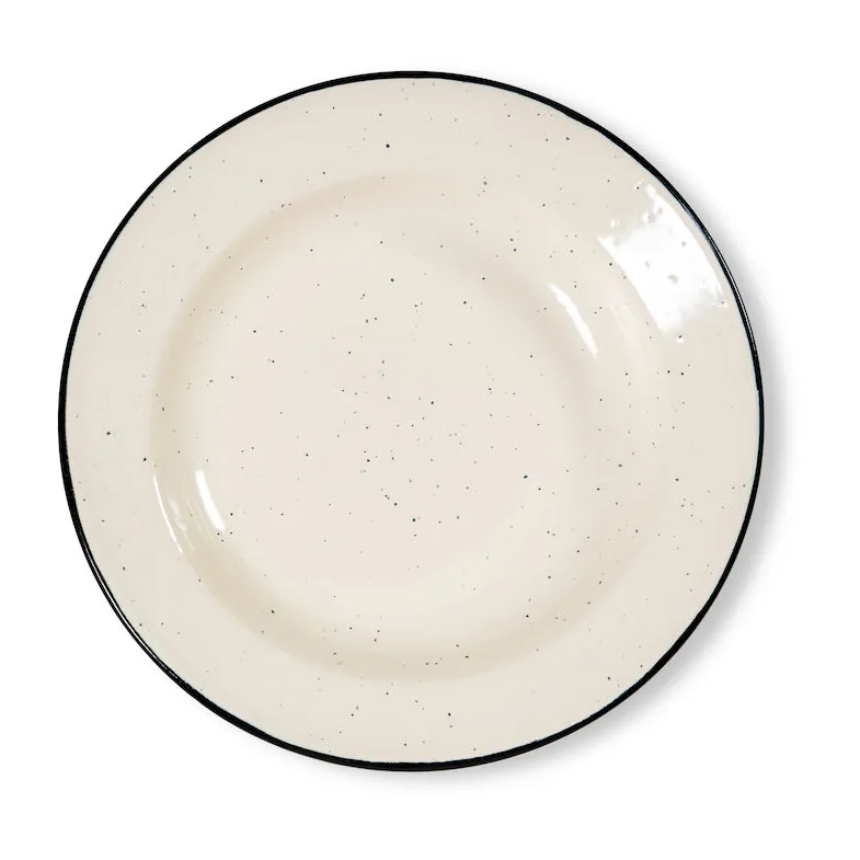 Sagaform Doris emaljetallerken Ø20 cm Beige billede