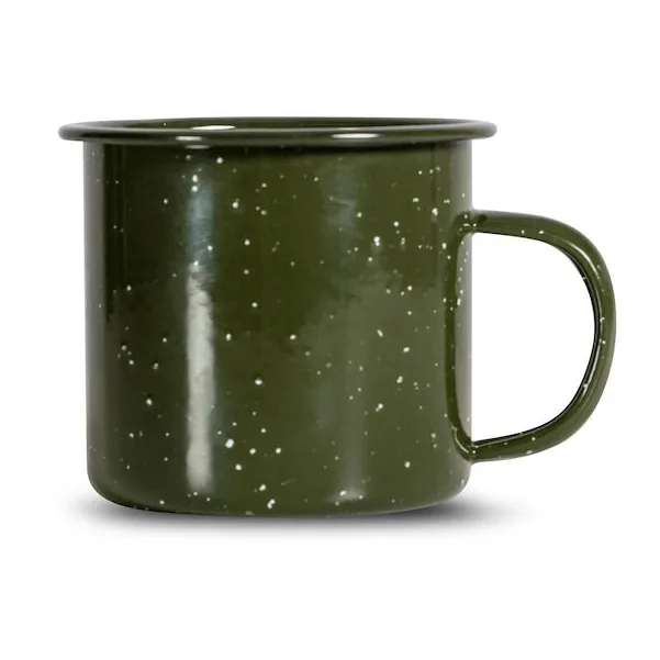 Sagaform Doris Mugg Emalj 38 Cl - Kaffekoppar Emaljerat Kolstål Grön
