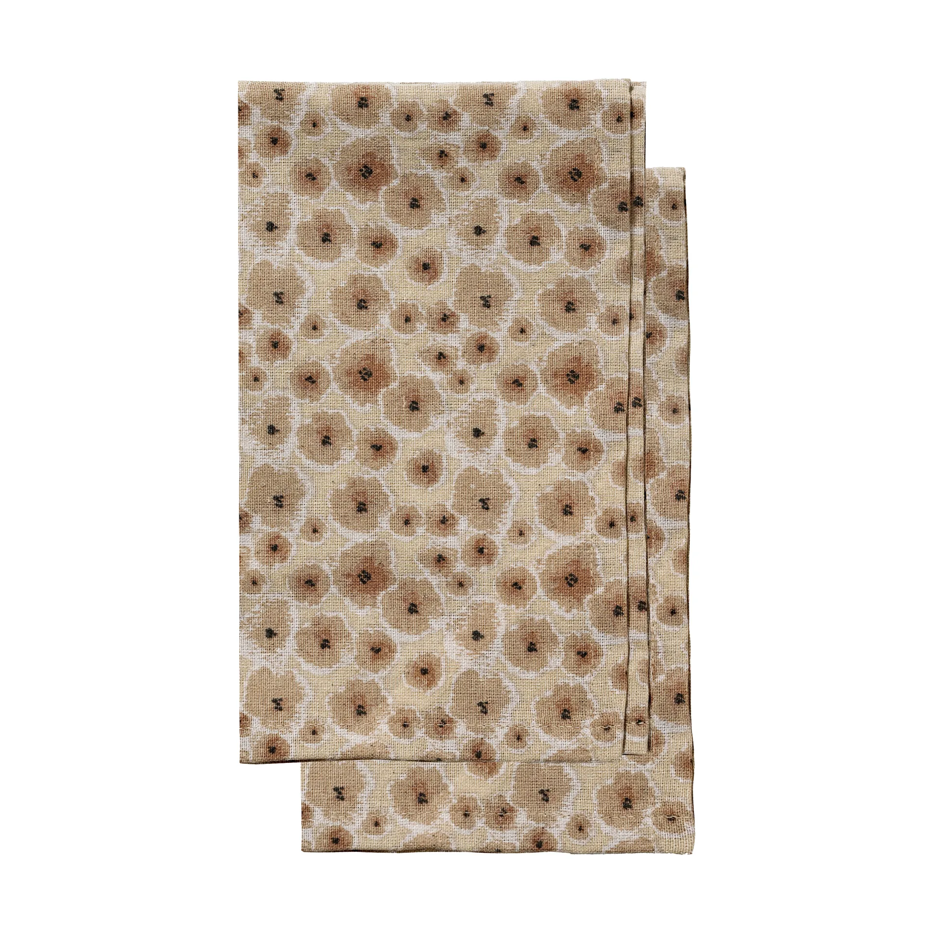 Sagaform Edith viskestykke 50x70 cm 2-pak Mixet beige