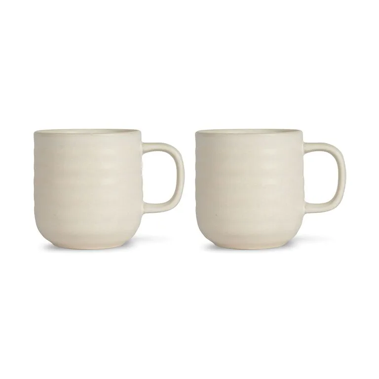 Sagaform Ellen Mugg 37 Cl 2-pack - Kaffekoppar Stengods Benvit