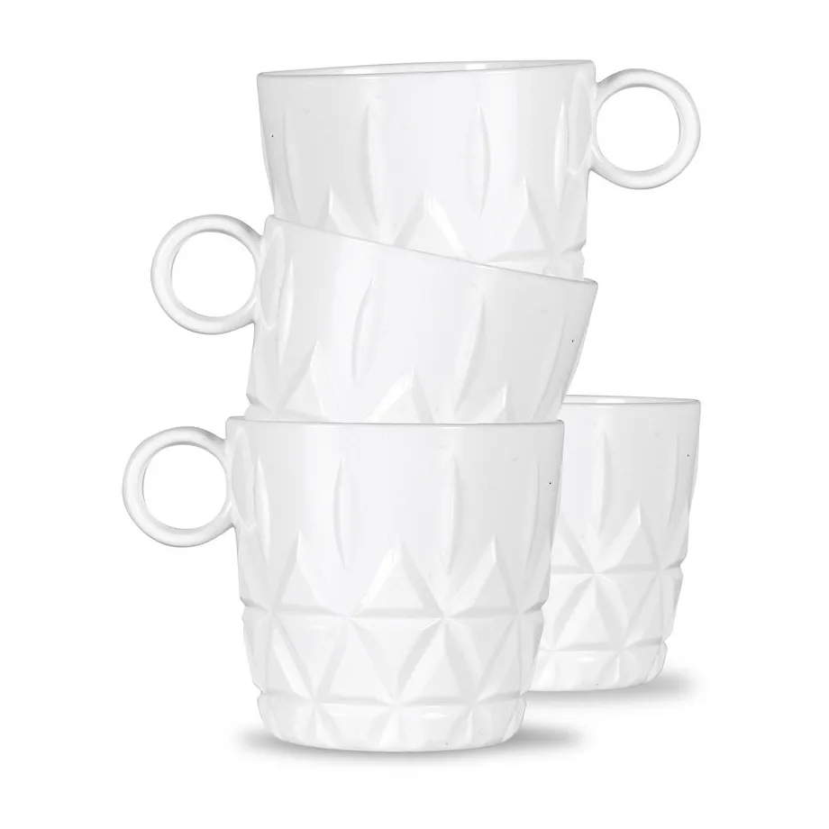 Sagaform Picknick kaffekop 4-pak Hvid billede