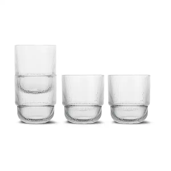 Sagaform blanka vattenglas 4-pack, Klar