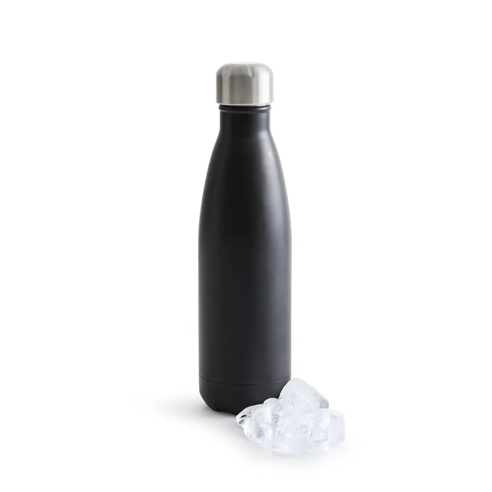 Sagaform To Go stålflaske 50 cl sort
