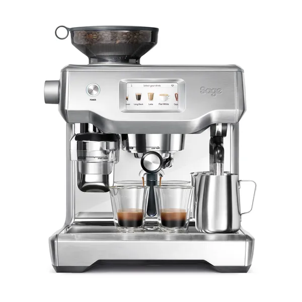 Sage SES 990 automatisk espressomaskin, Brushed steel