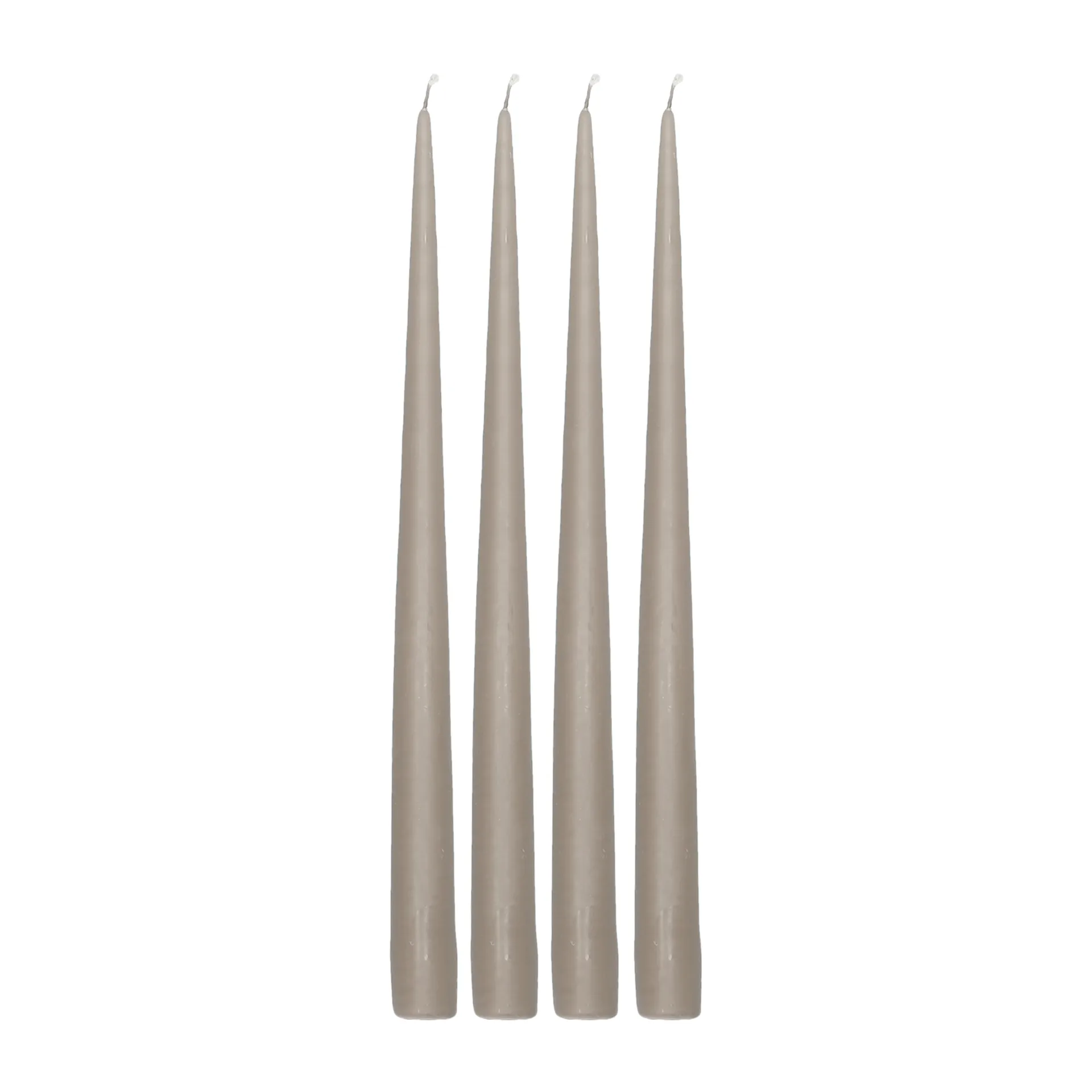 Scandi Essentials Bougie antique Atmosphere , lot de 4 Taupe