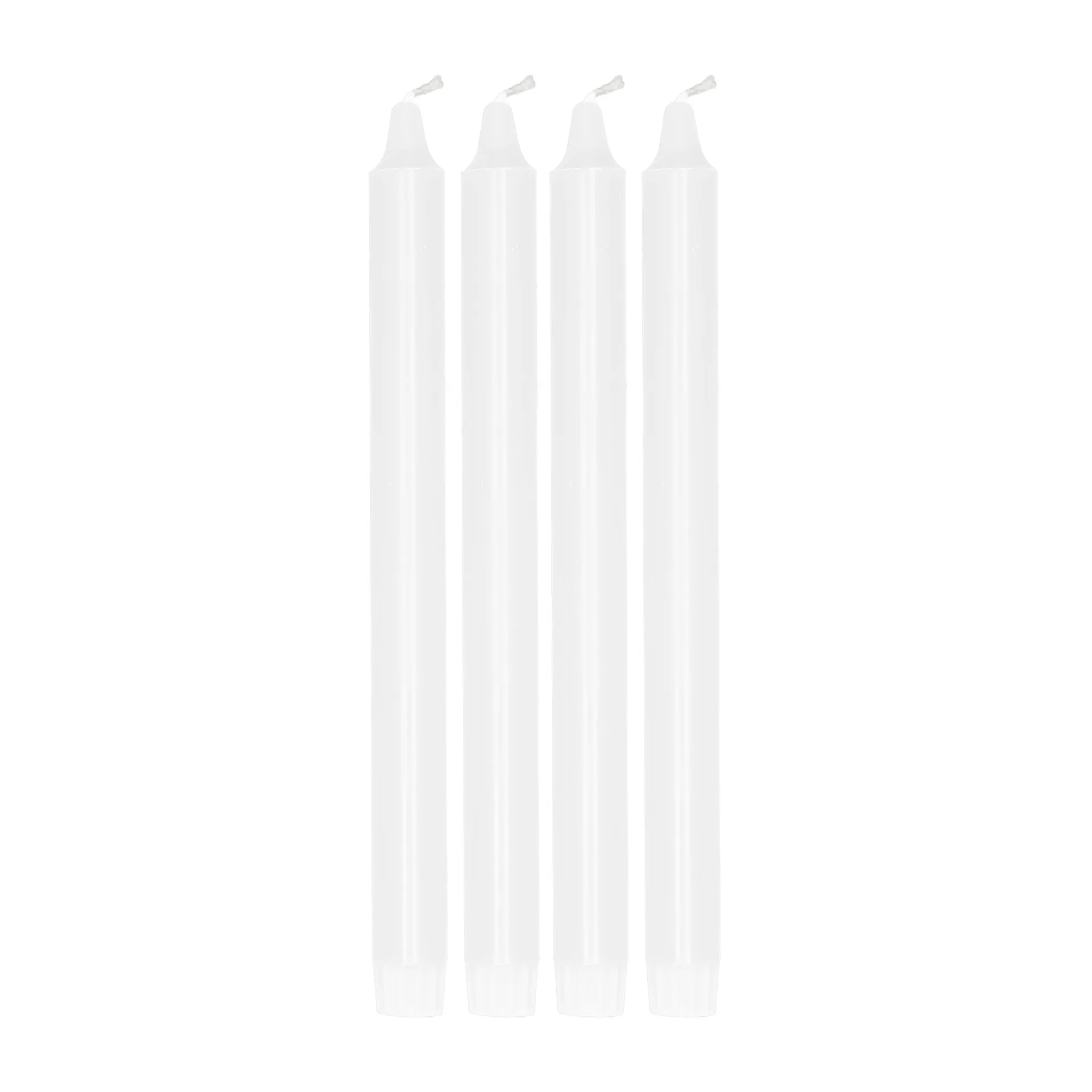 Scandi Essentials Bougie pour chandelier Ambiance , lot de 4 Blanc