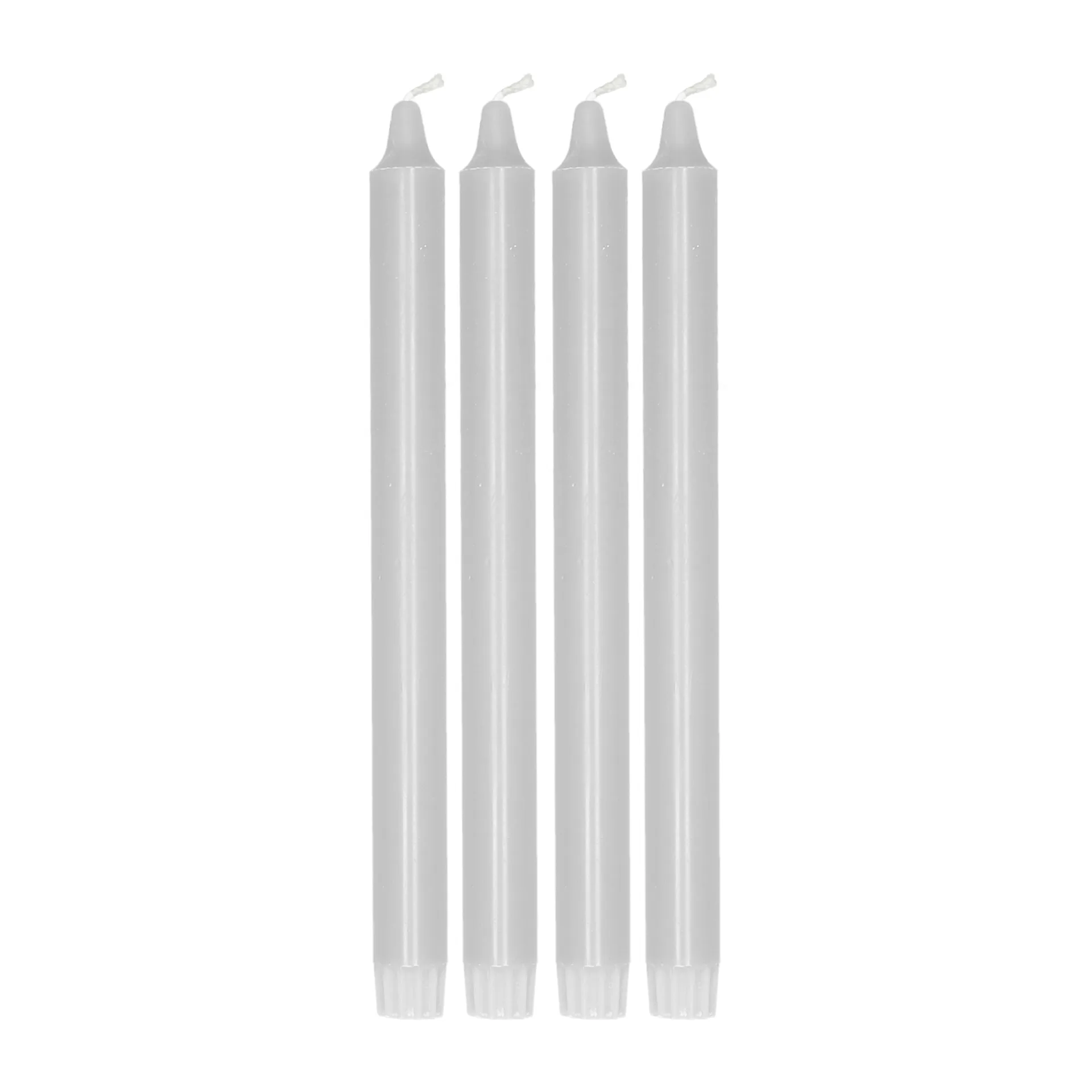 Scandi Essentials Bougie pour chandelier Ambiance , lot de 4 Gris glacé