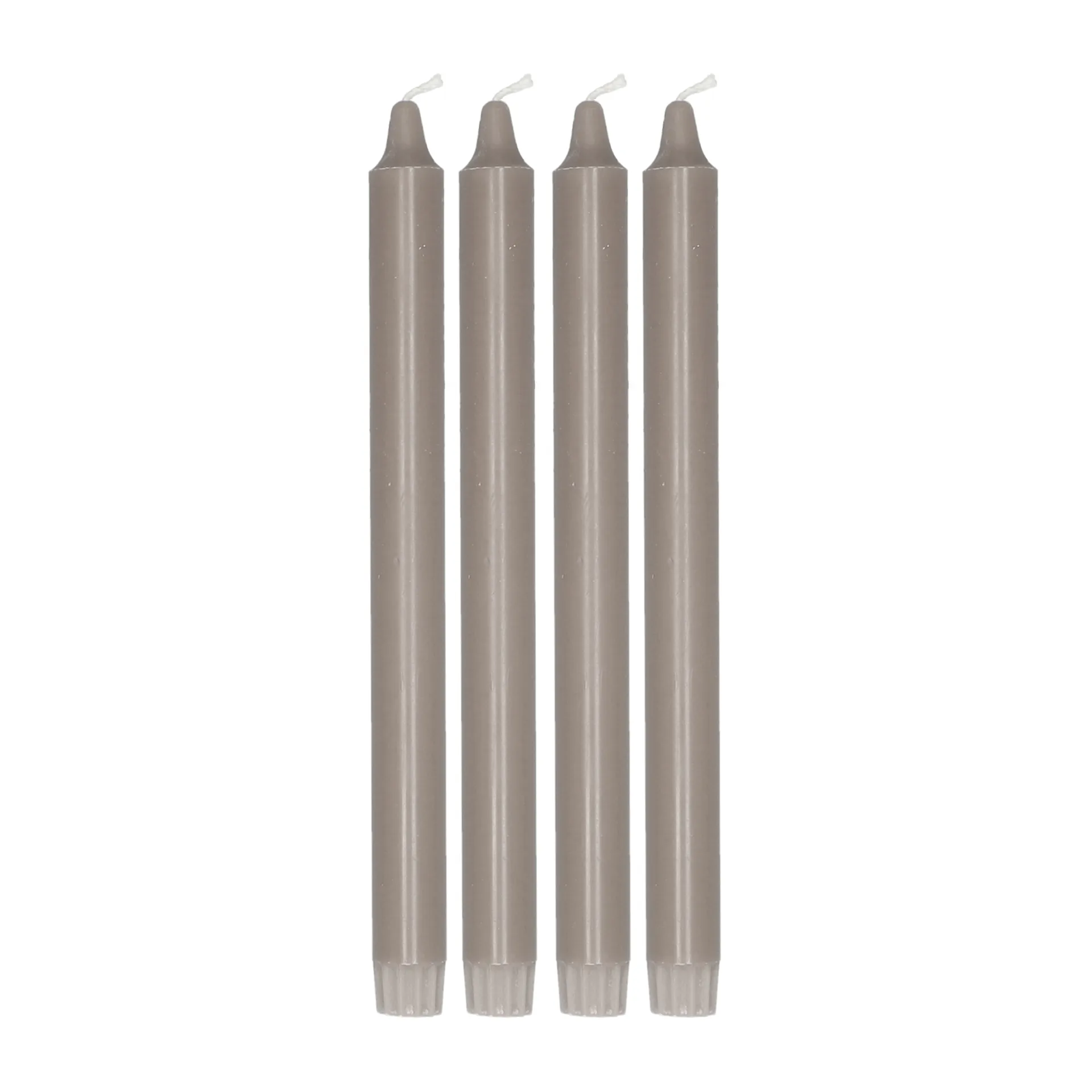 Scandi Essentials Bougie pour chandelier Ambiance , lot de 4 Taupe