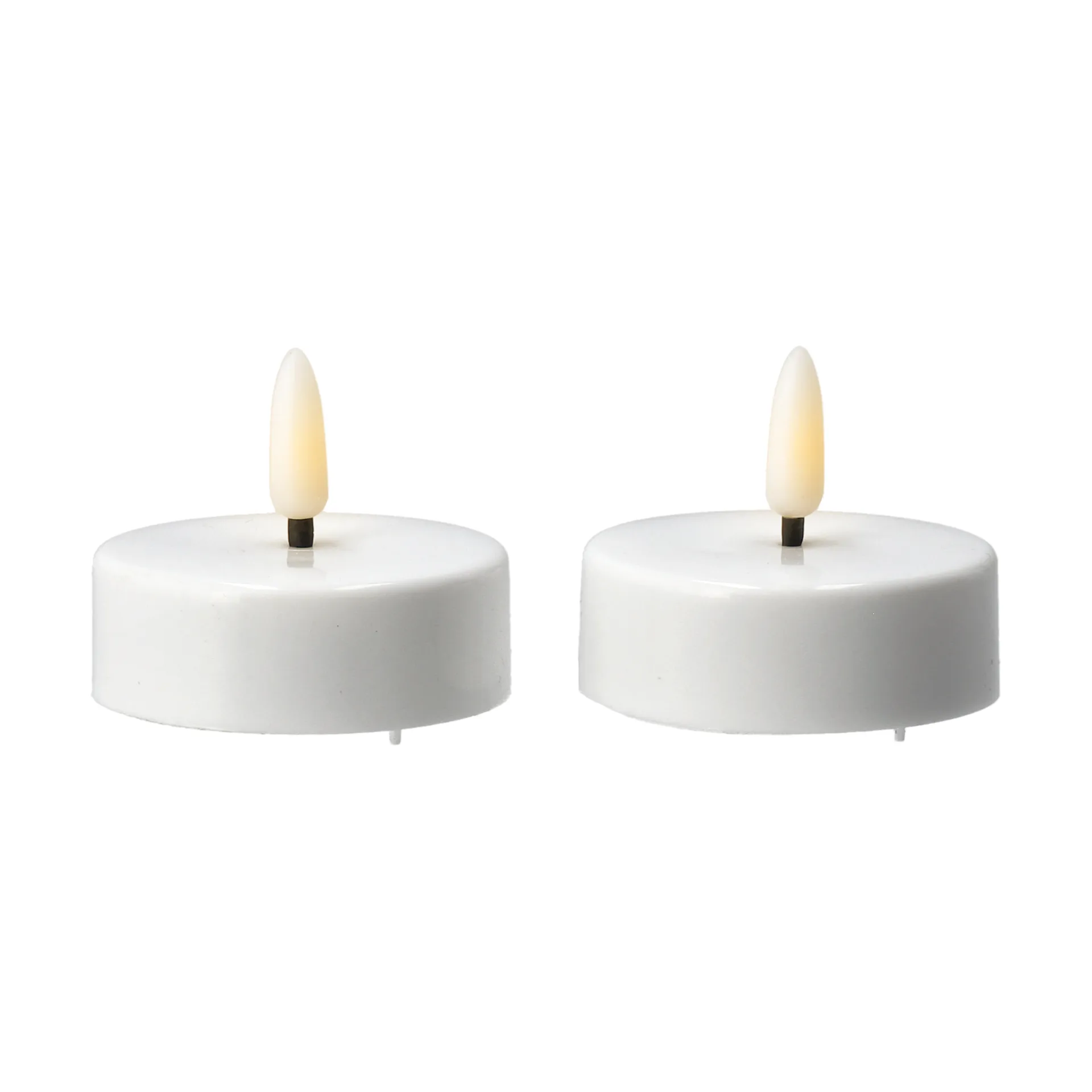 Scandi Essentials Bright fyrfadslys LED 5,8 cm 2-pak White