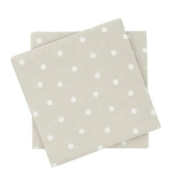 Fine dots pappersservett, Vit-beige, 20‑pack, 33×33 cm