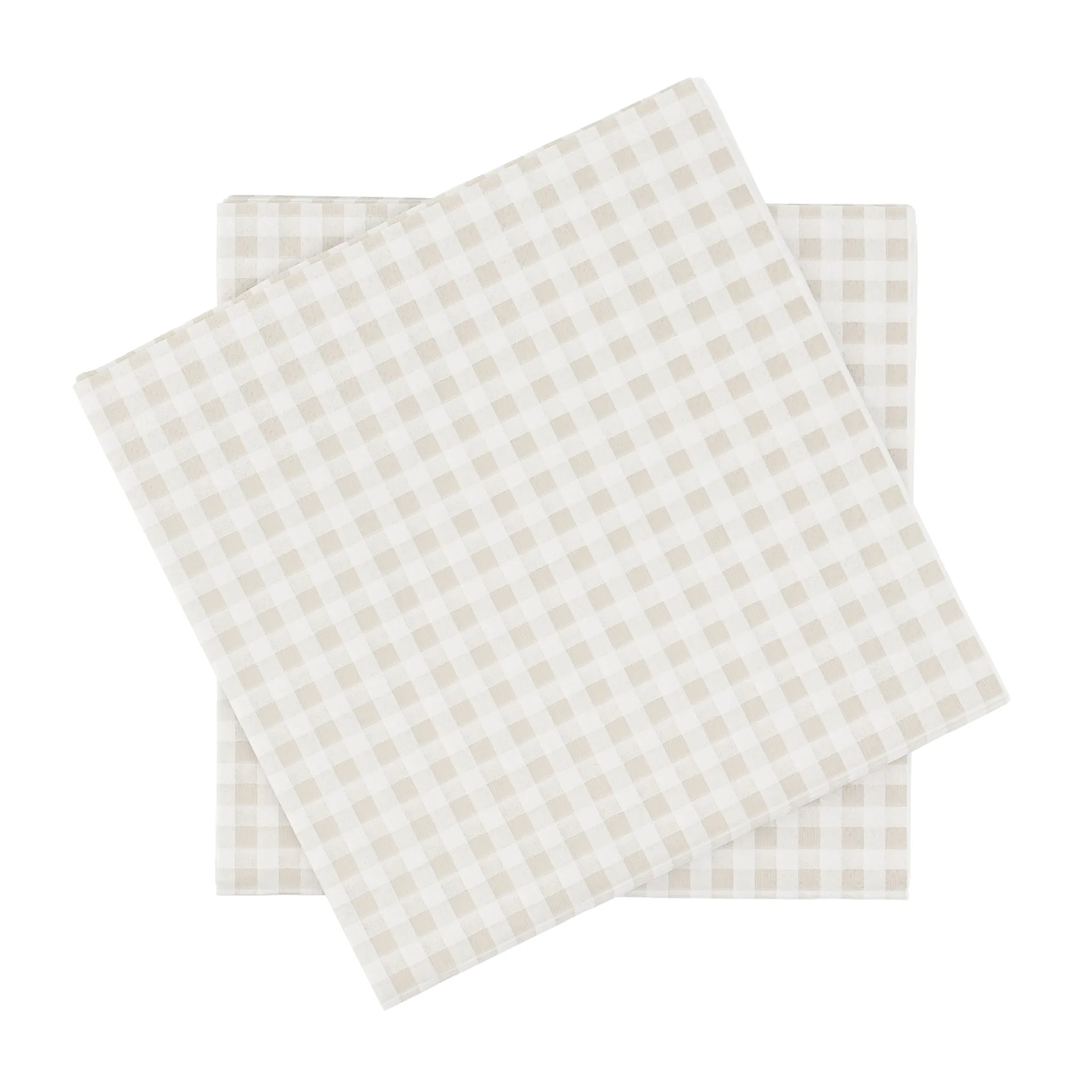 Scandi Essentials Fine grid papirserviet Hvid-beige, 20-pak, 33x33 cm
