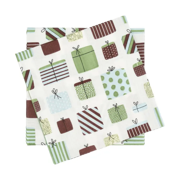 Gift pappersservett, Multi, 20‑pack, 33×33 cm