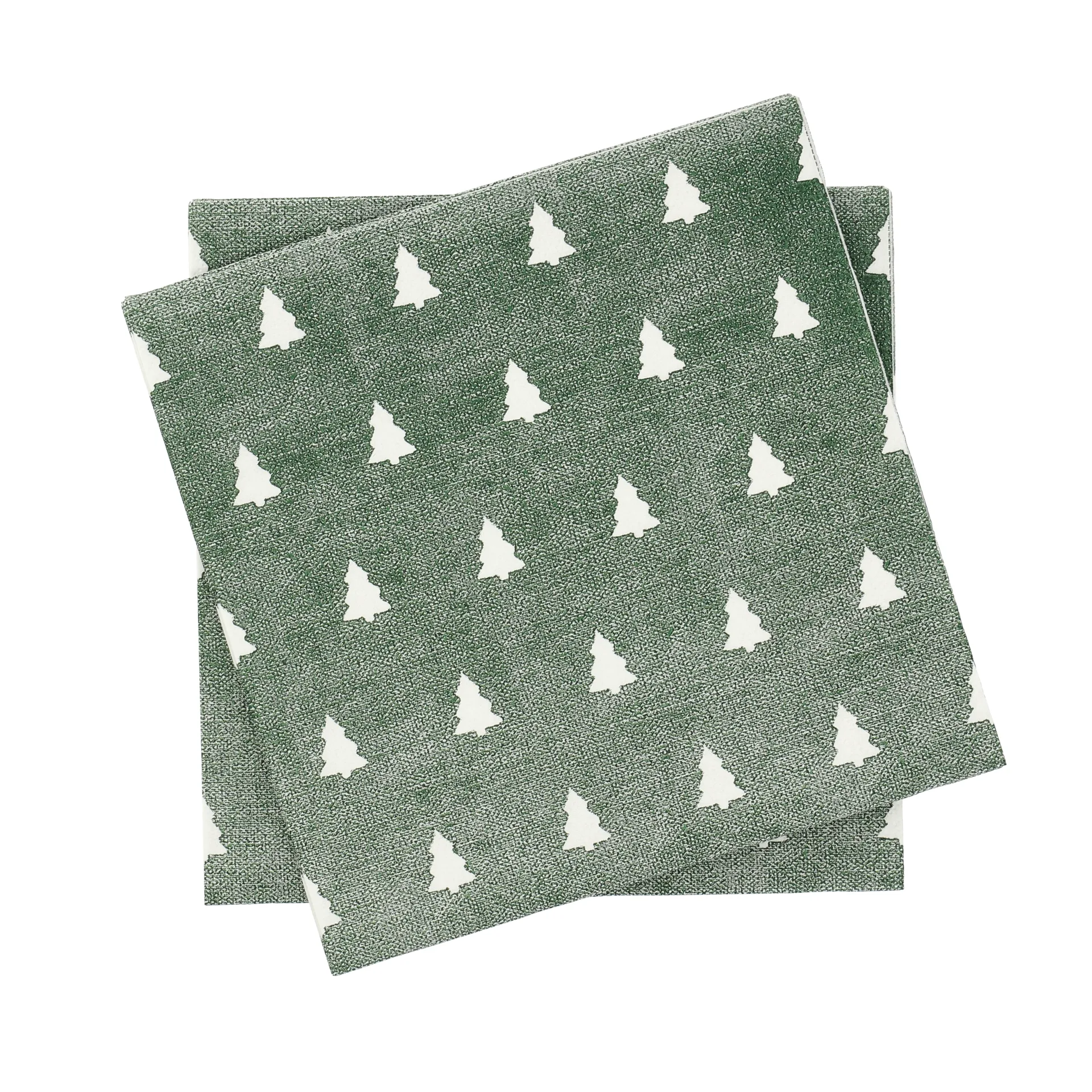 Scandi Essentials Linen trees serviet 33x33 cm 20-pak Green-white