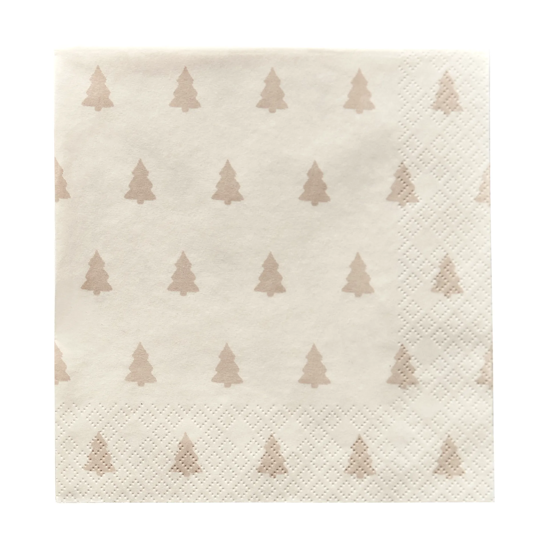 Scandi Essentials Linen trees serviet 33x33 cm 20-pak Sand