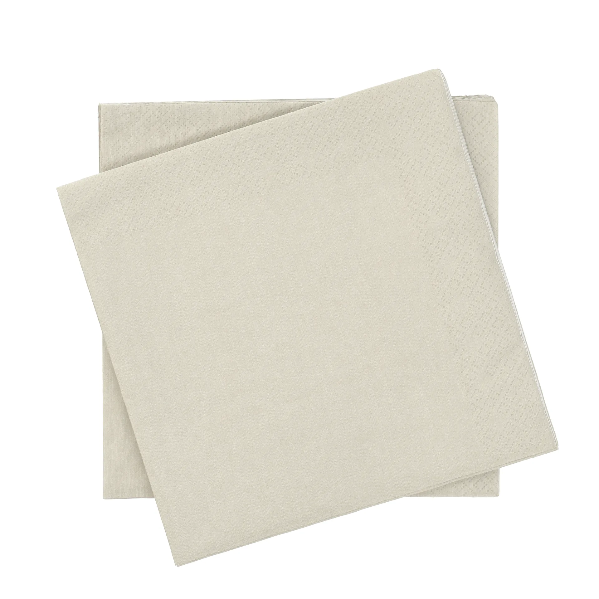 Scandi Essentials Plain papirserviet Beige, 20-pak, 40x40 cm billede