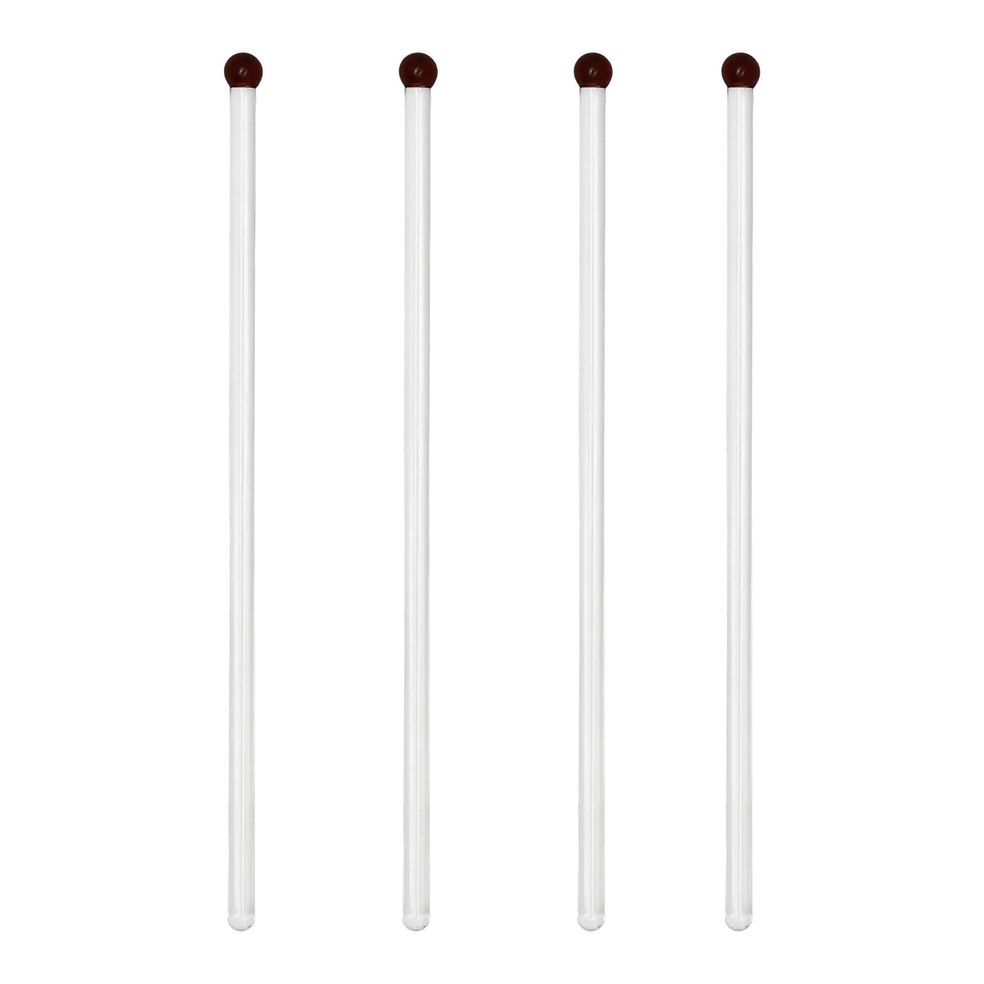Scandi Living Bâtonnets à boisson Pure 4 pièces Rouge